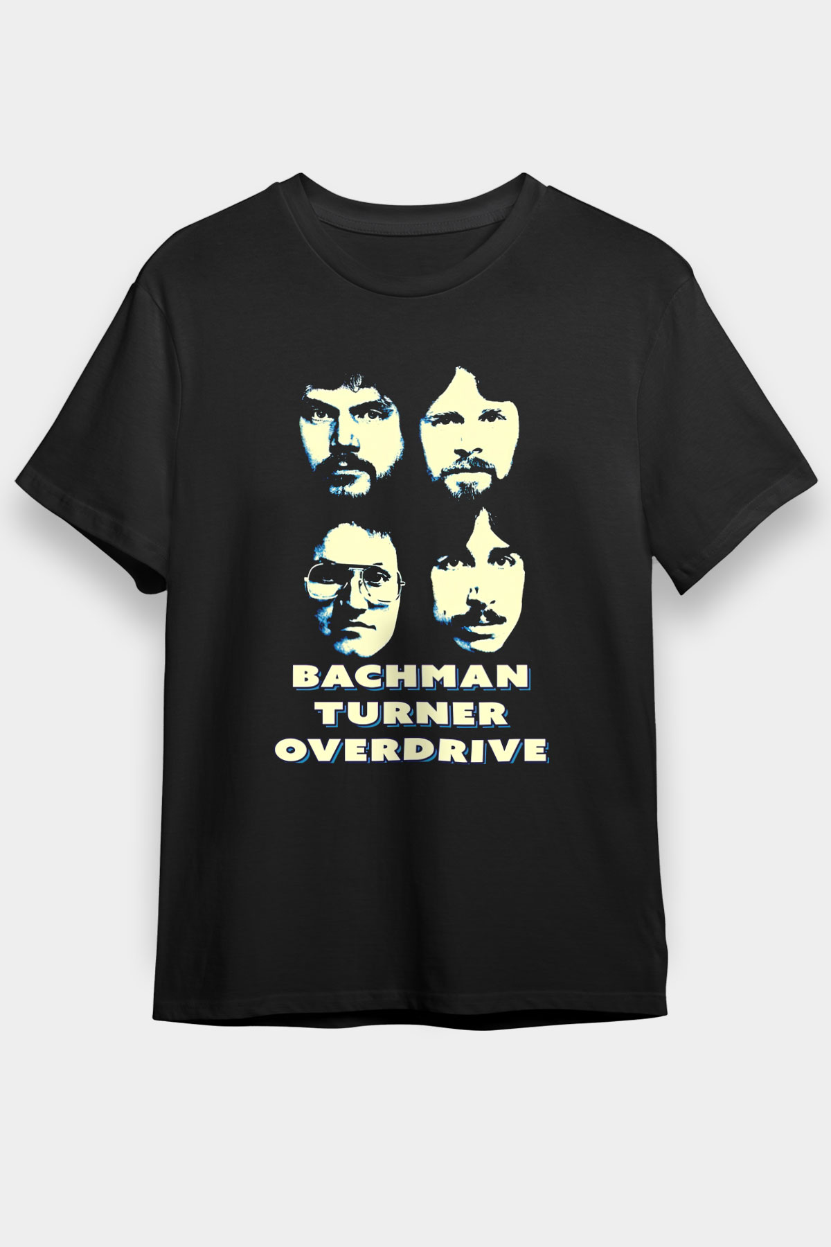 Bachman-Turner Overdrive Siyah Unisex Tişört T-Shirt - TişörtFabrikası