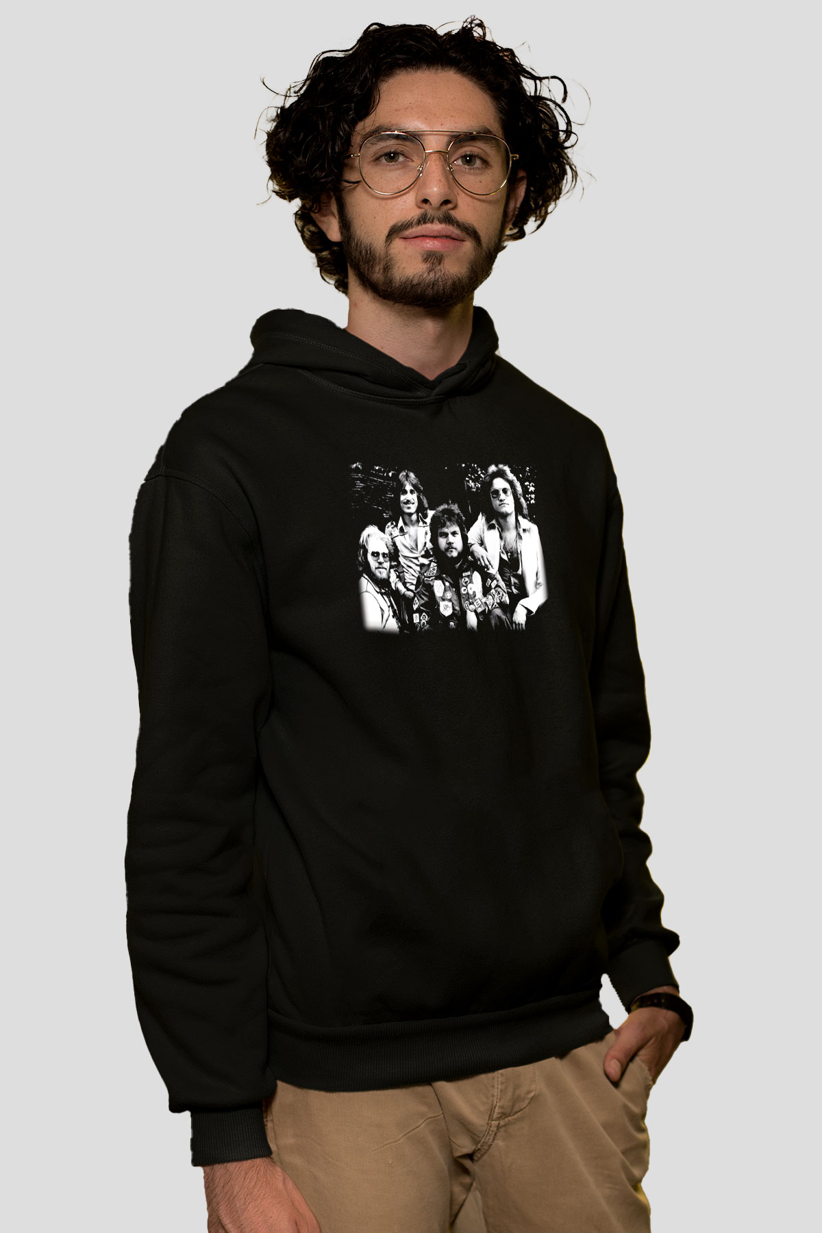 Bachman-Turner Overdrive Siyah Unisex Hoodie