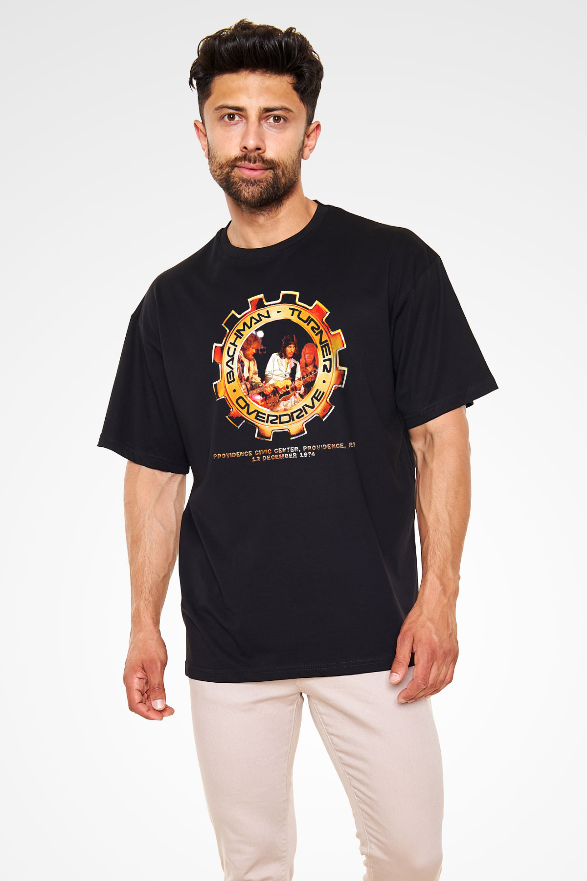 Bachman-Turner Overdrive Siyah Unisex Oversize Tişört T-Shirt