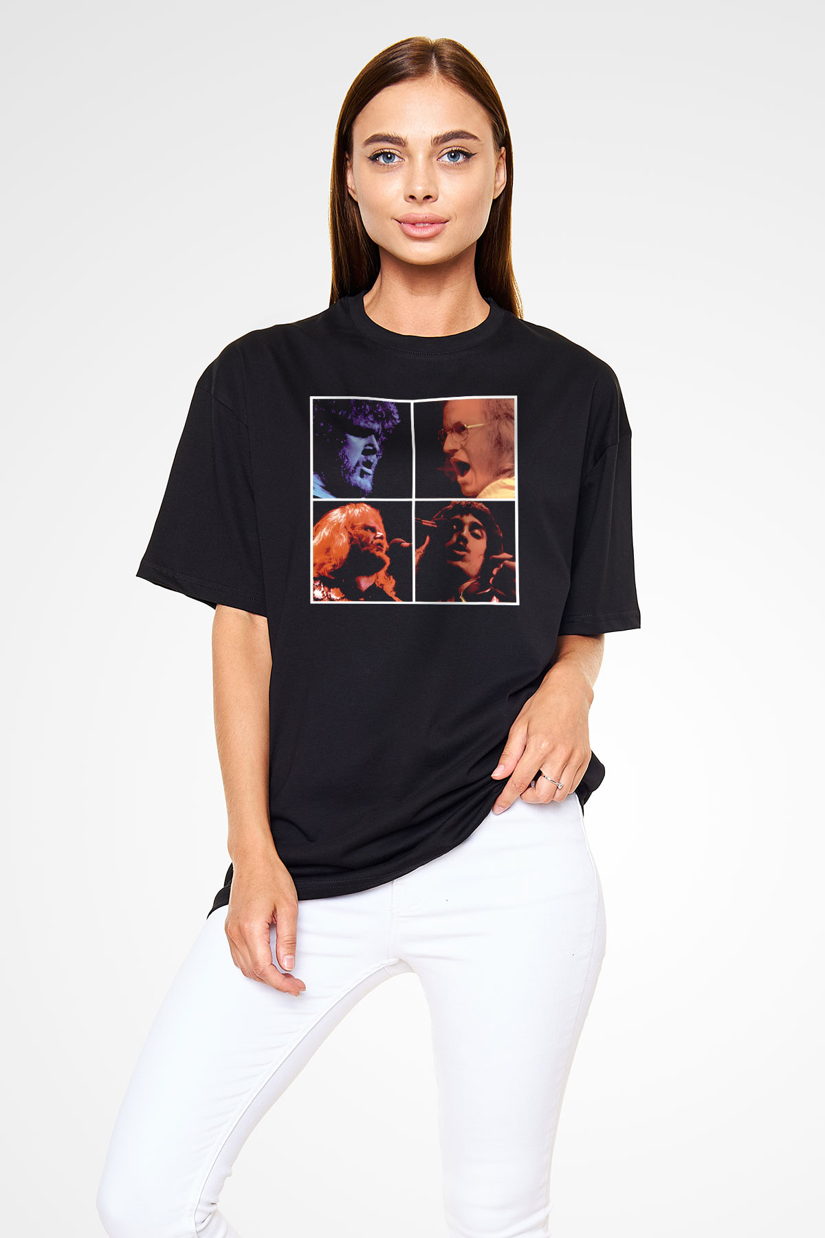 Bachman-Turner Overdrive Siyah Oversize Tişört Oversize T-shirt - TişörtFabrikası