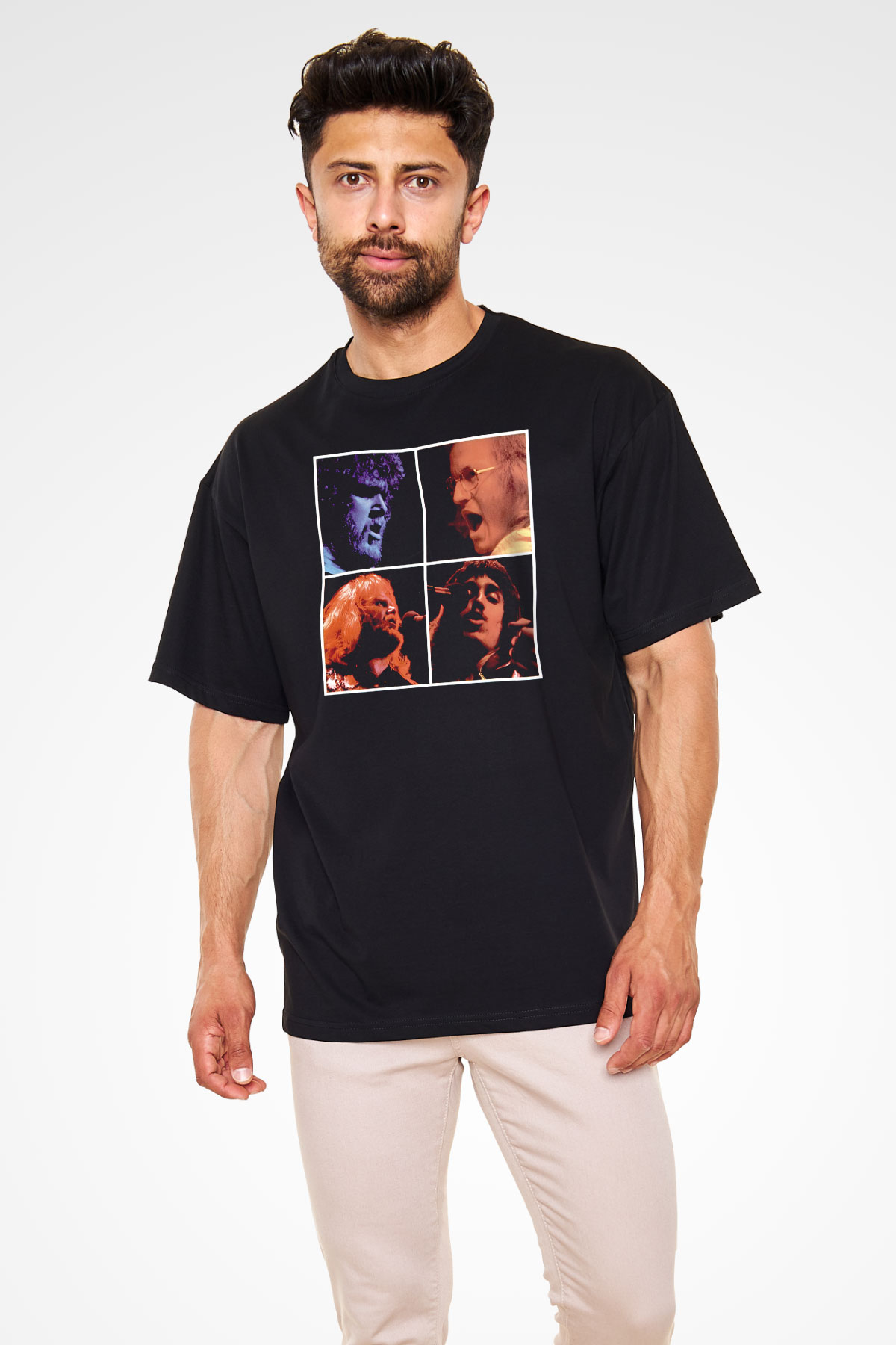 Bachman-Turner Overdrive Siyah Oversize Tişört Oversize T-shirt - TişörtFabrikası