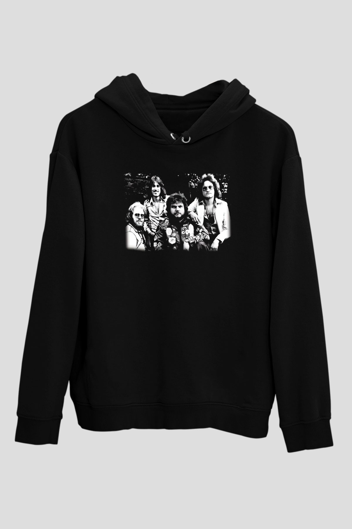 Bachman-Turner Overdrive Siyah Unisex Hoodie