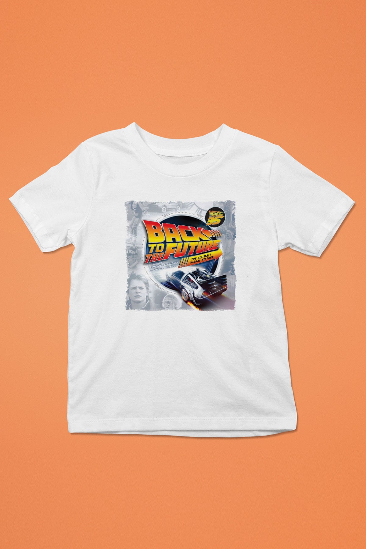 Back to the Future Geleceğe Dönüş Beyaz Unisex Çocuk Tişört
