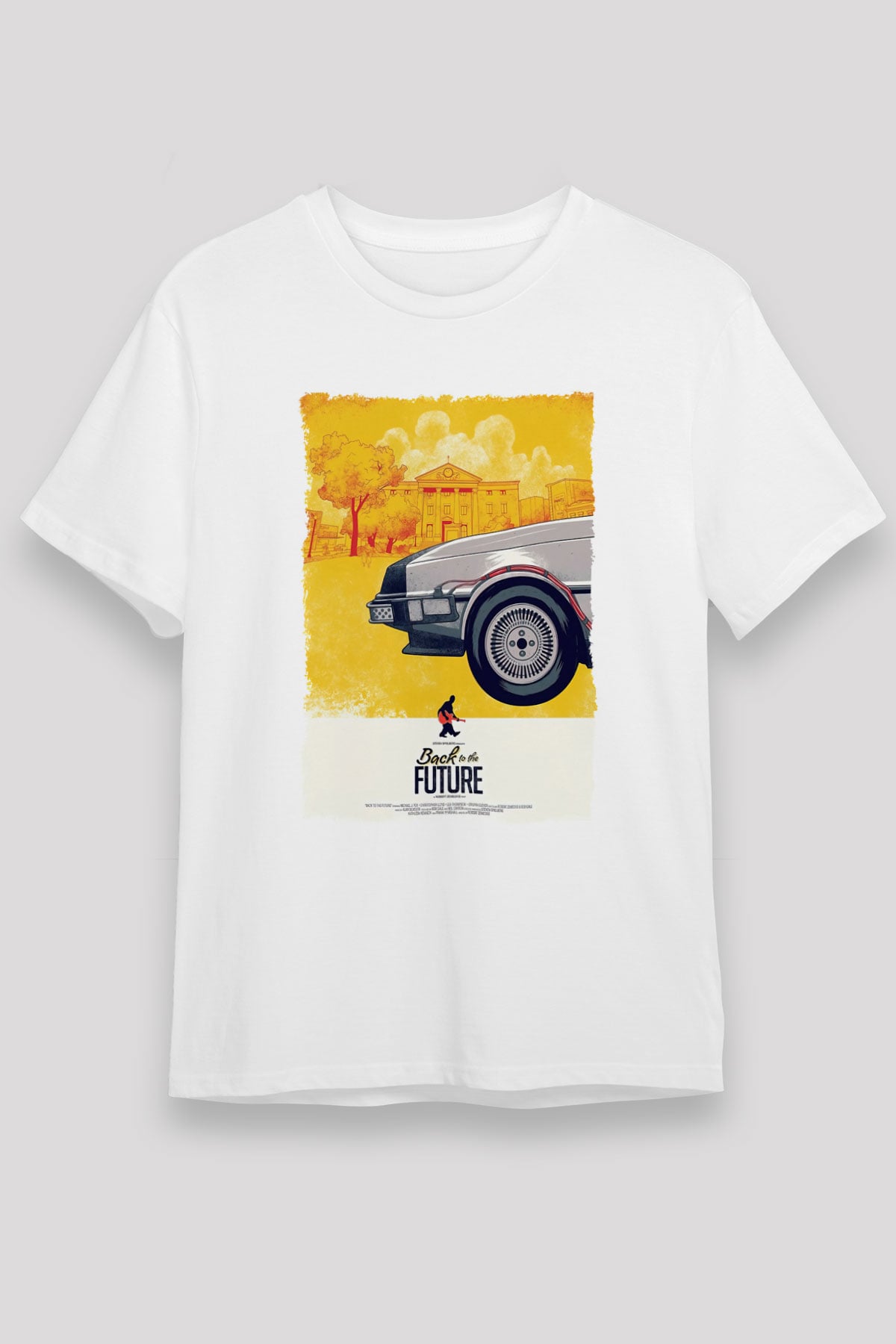 Back to the Future Geleceğe Dönüş Beyaz Unisex Tişört T-Shirt