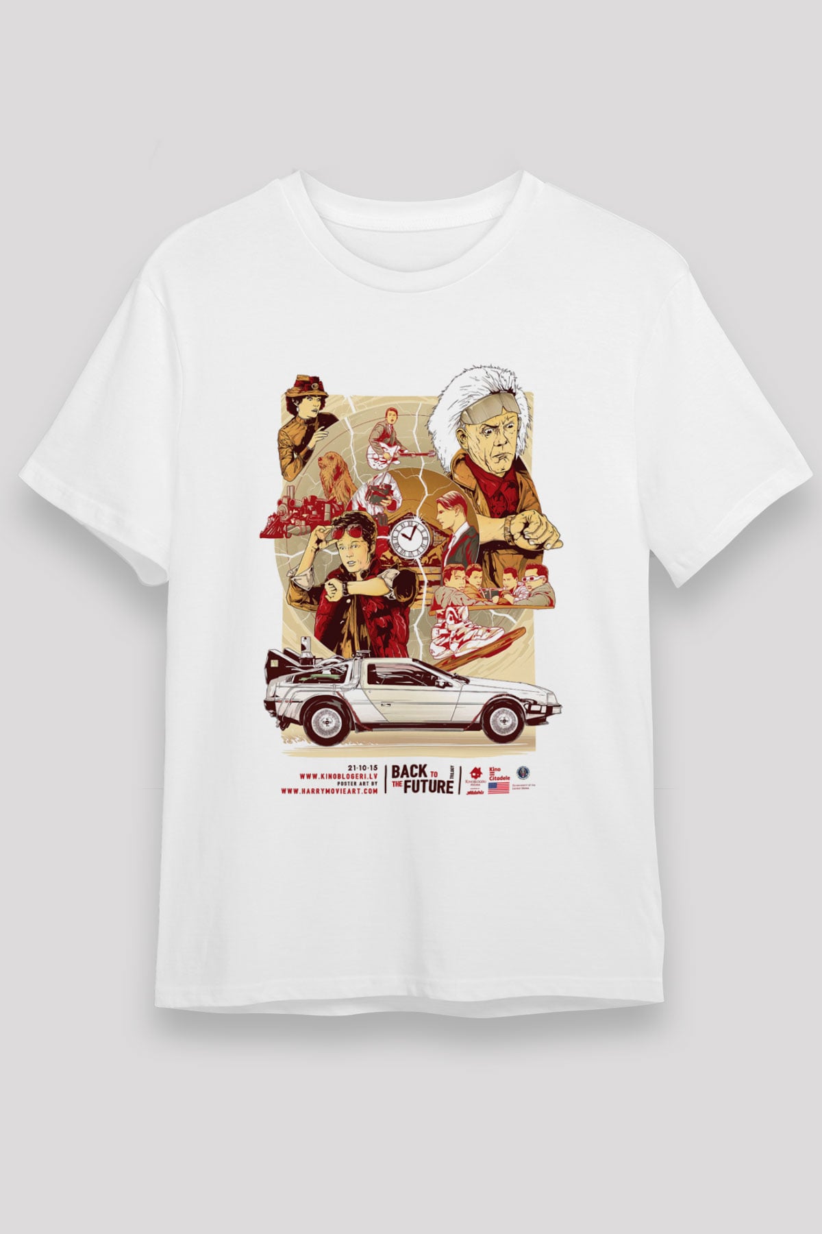 Back to the future Geleceğe Dönüş Beyaz Unisex Tişört