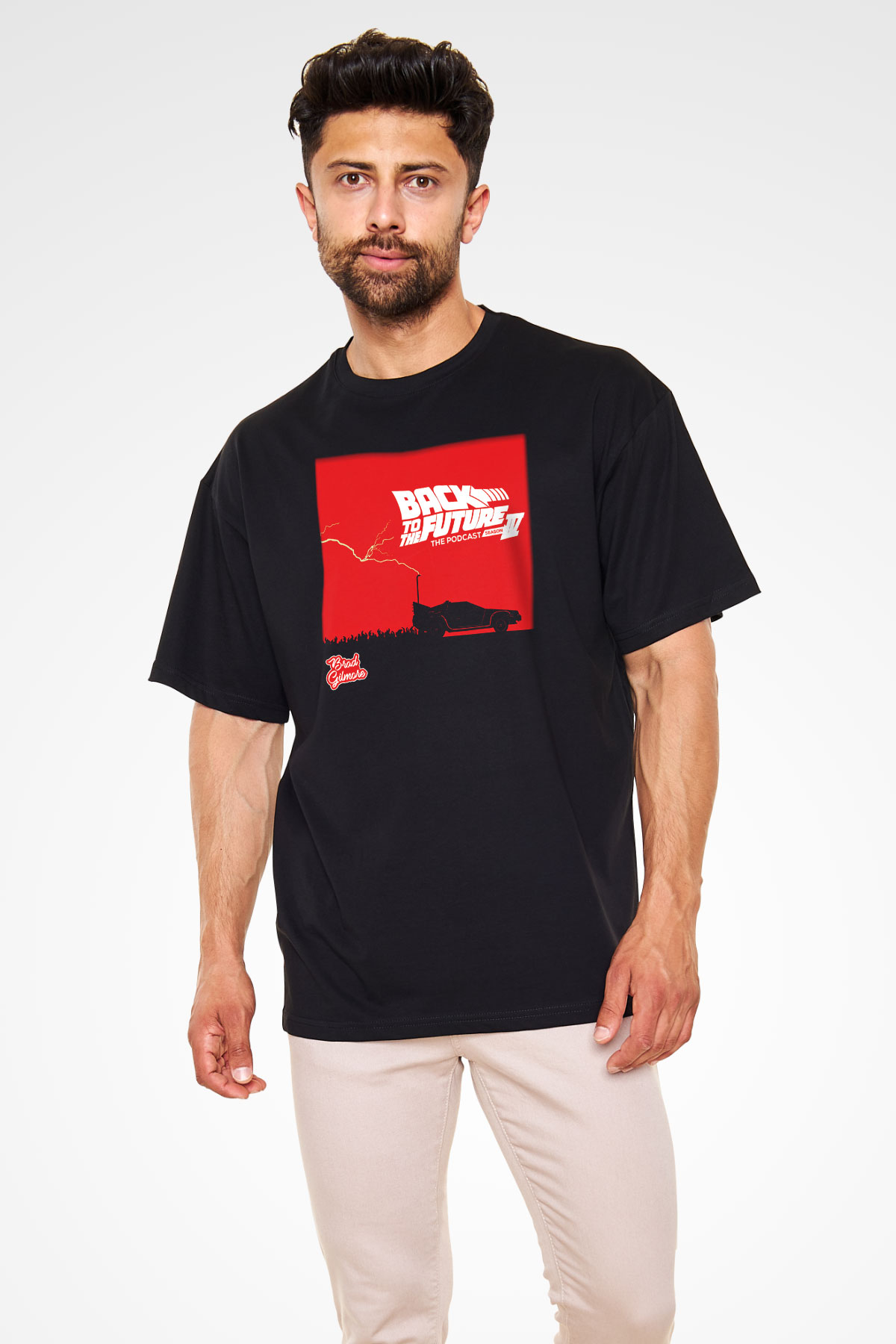 Back to the future Geleceğe Dönüş Siyah Unisex Oversize Tişört