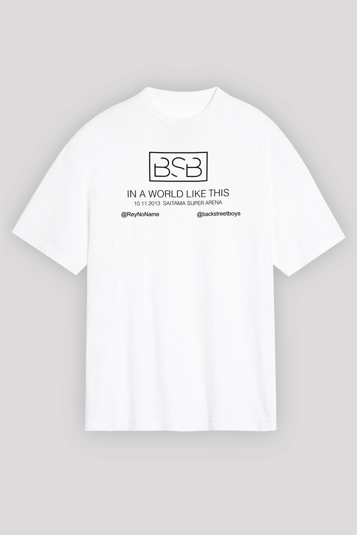 Backstreet Boys Beyaz Unisex Oversize Tişört T-Shirt