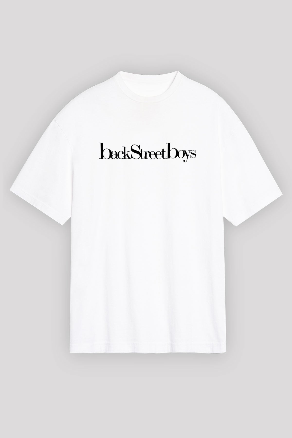 Backstreet Boys Beyaz Unisex Oversize Tişört T-Shirt
