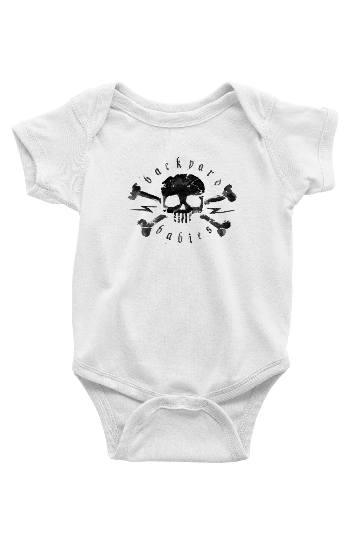 Backyard Babies Beyaz Bebek Body - Zıbın