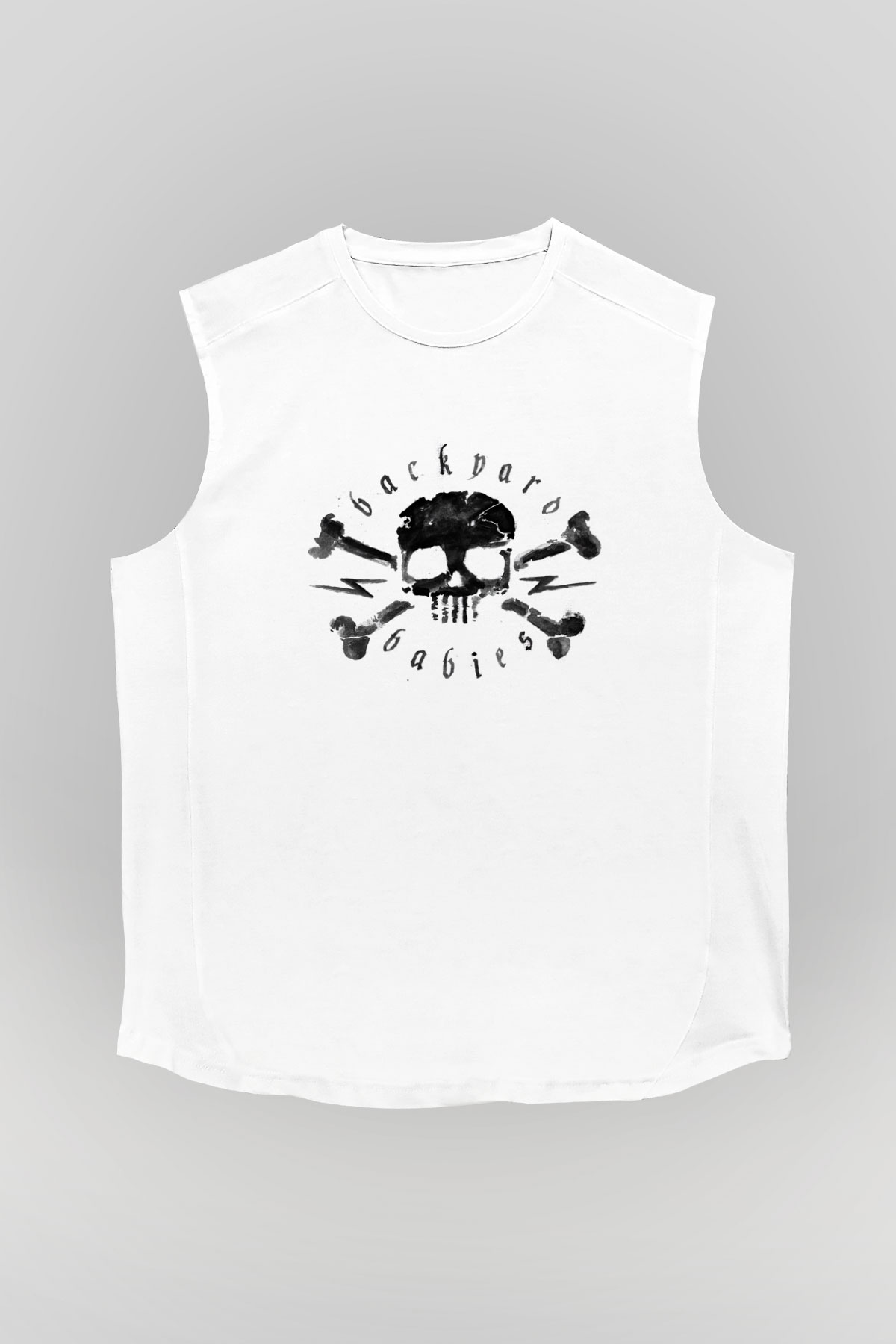 Backyard Babies Beyaz Unisex Kolsuz Tişört