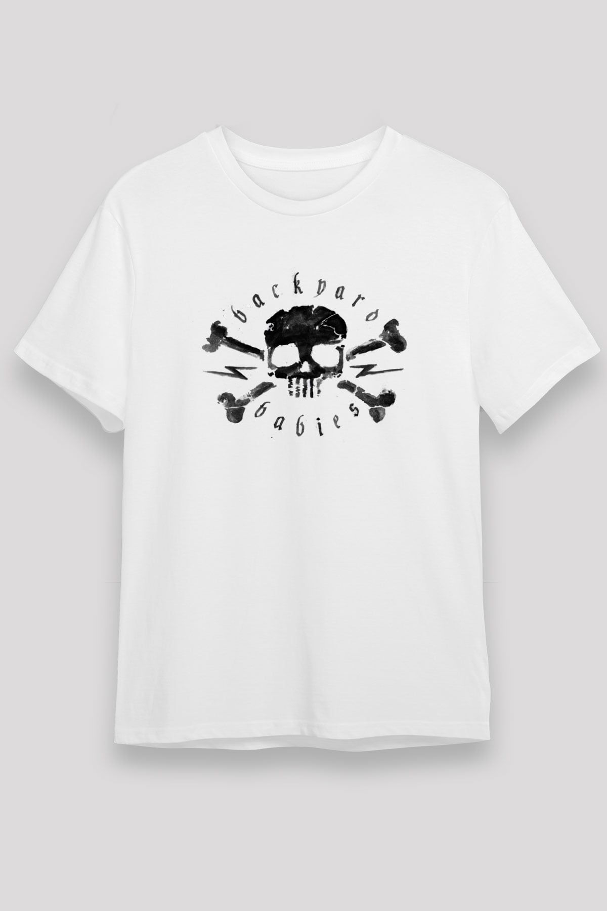 Backyard Babies Beyaz Unisex Tişört T-Shirt - TişörtFabrikası