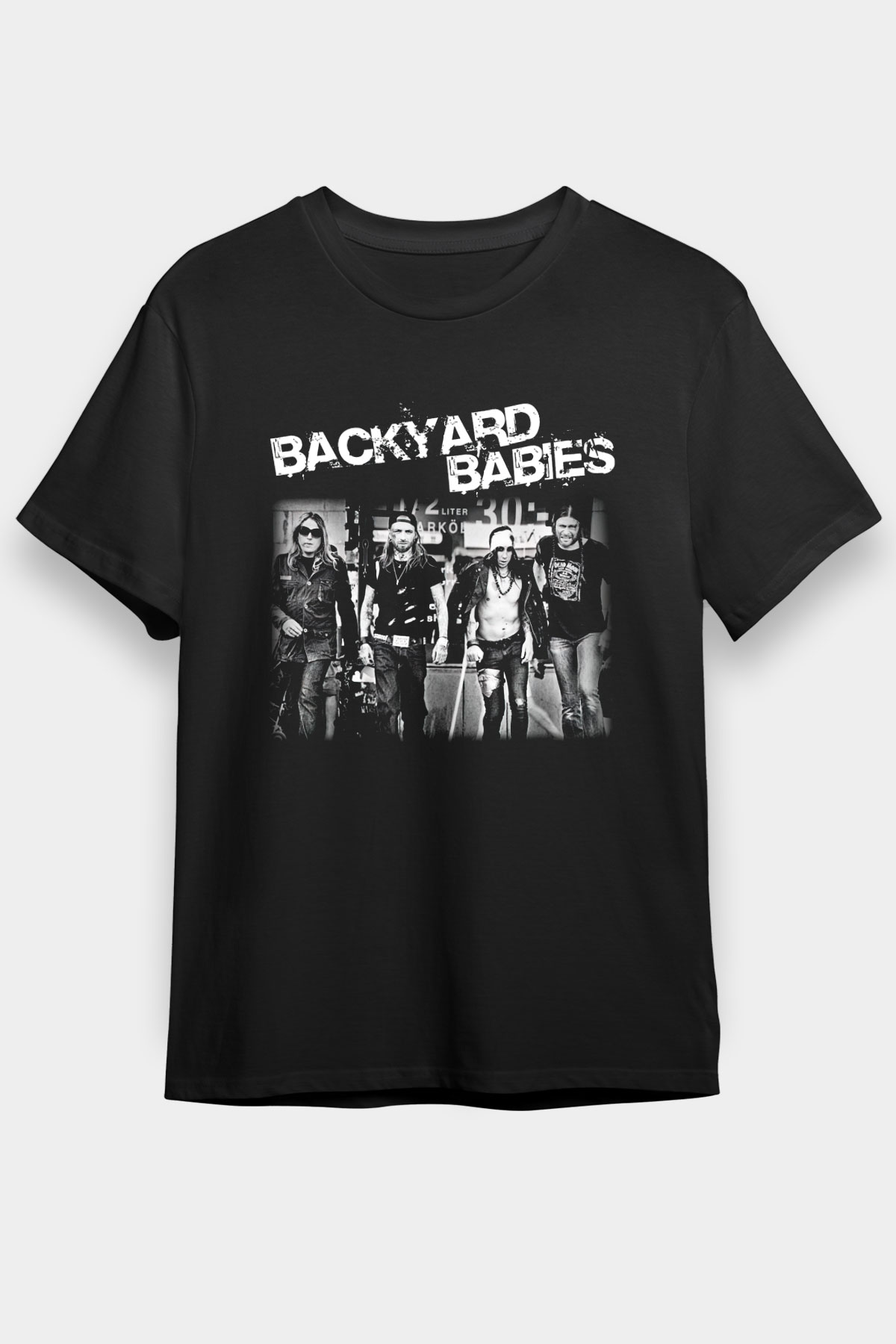 Backyard Babies Siyah Unisex Tişört T-Shirt - TişörtFabrikası