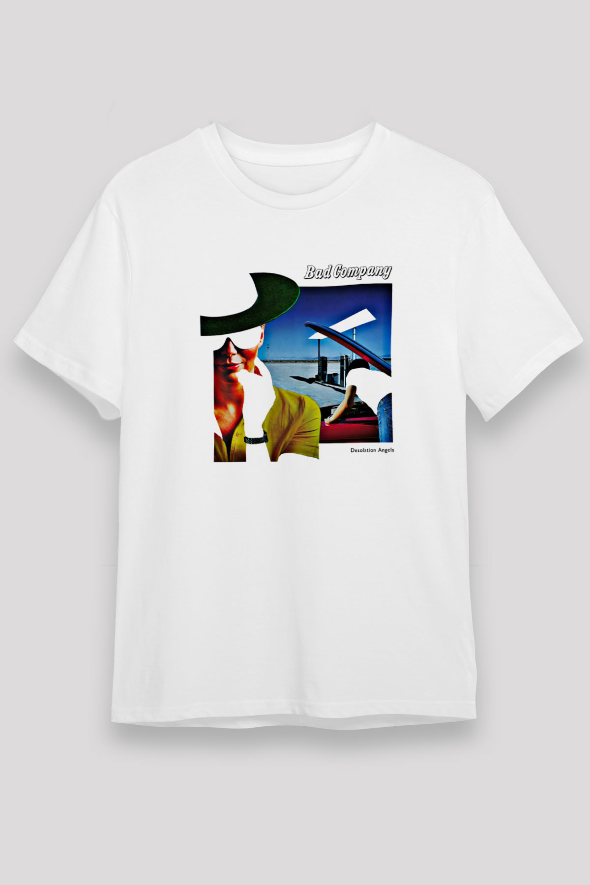 Bad Company Baskılı Unisex Beyaz Tişört