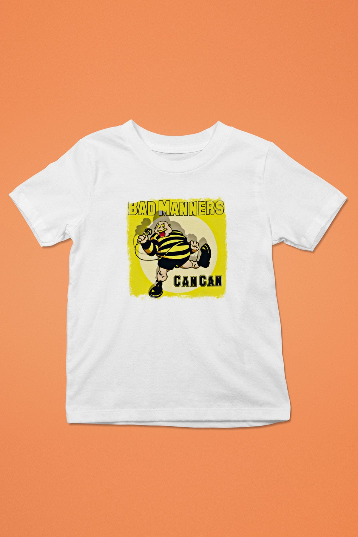 Bad Manners Baskılı Unisex Beyaz Çocuk Tişört