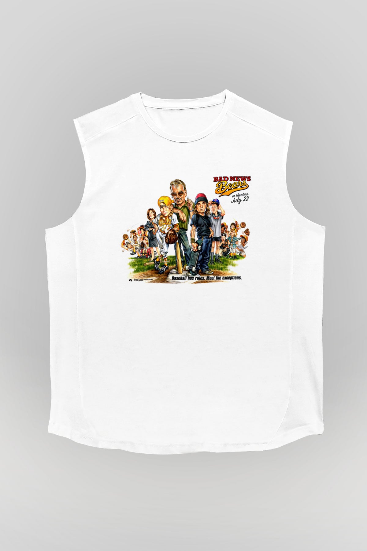 Bad News Bears Beyaz Unisex  Kolsuz Tişört