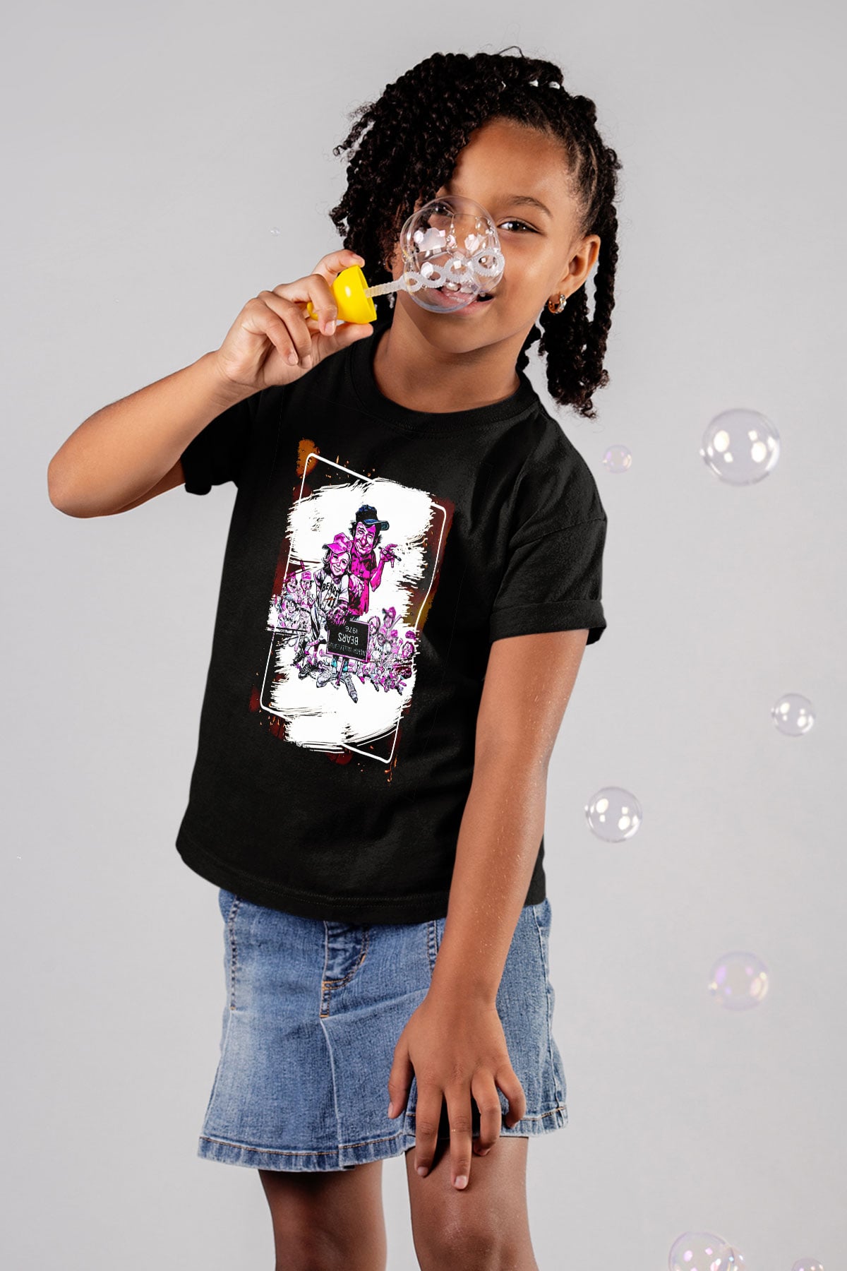 Bad News Bears Siyah Unisex  Çocuk Tişört
