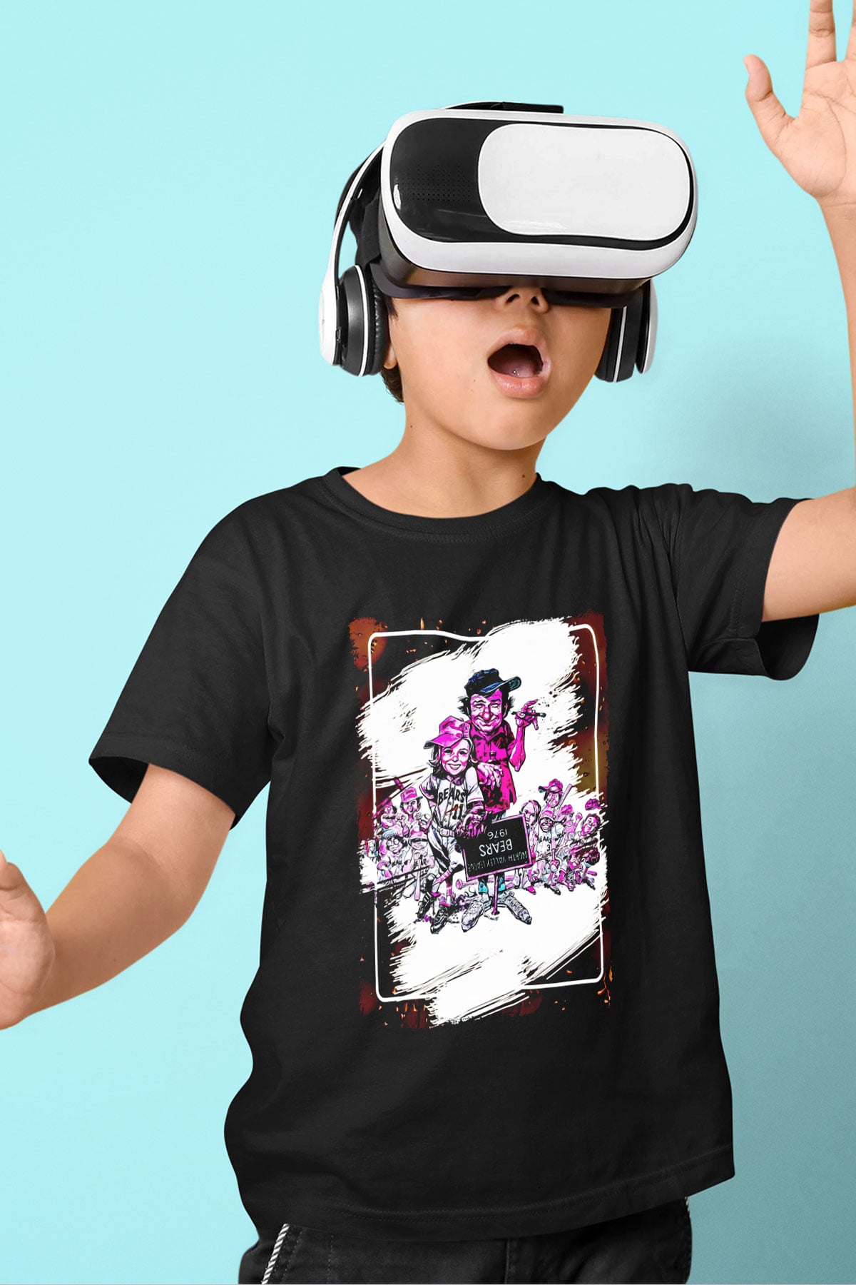 Bad News Bears Siyah Unisex  Çocuk Tişört