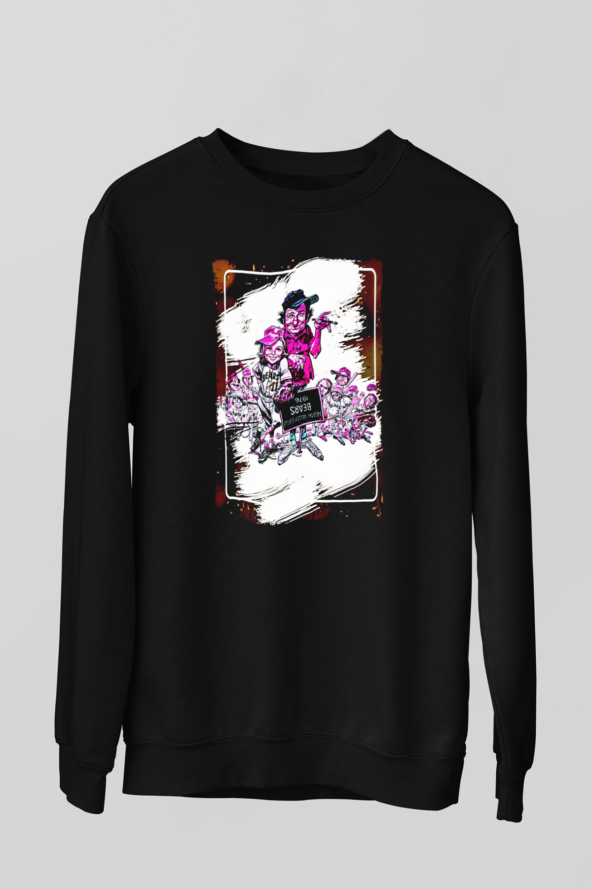 Bad News Bears Siyah Unisex  Sweatshirt