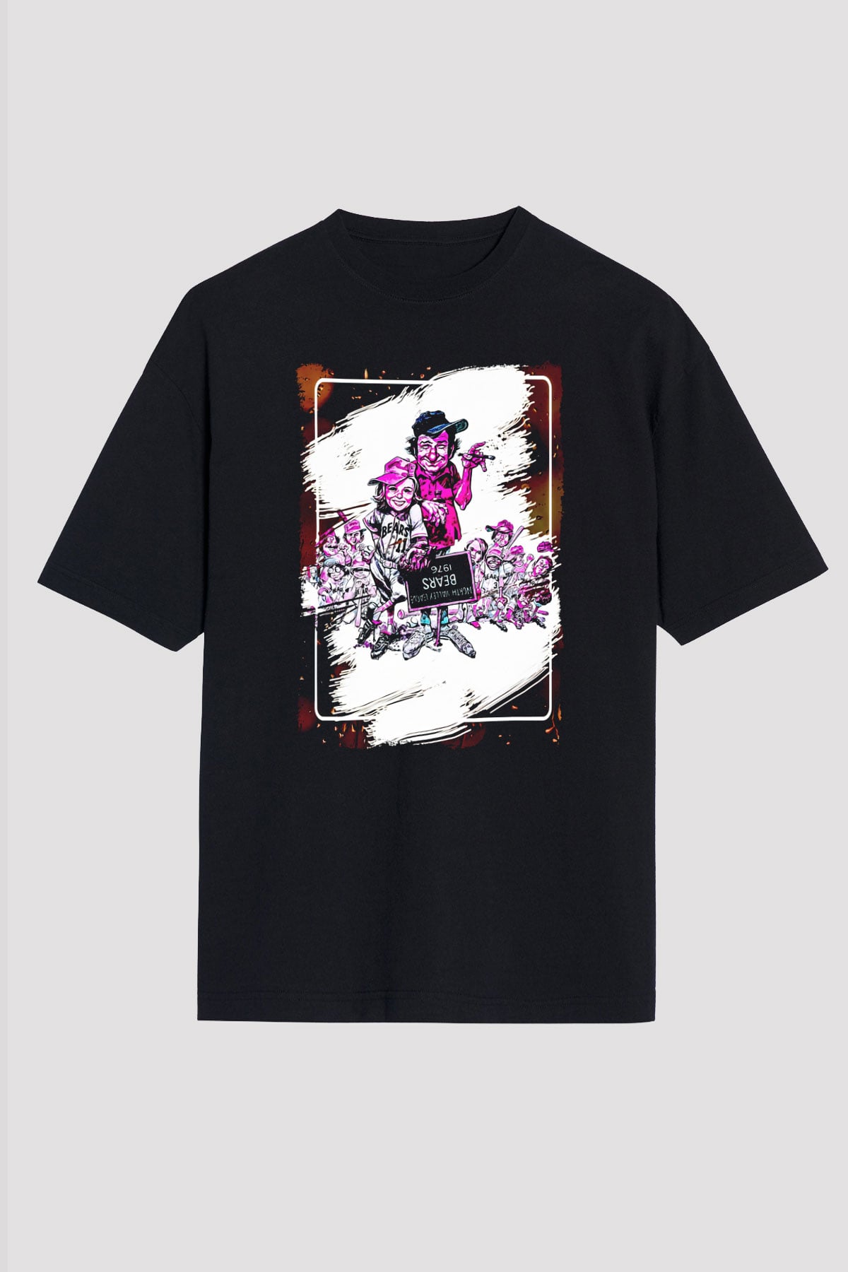 Bad News Bears Siyah Oversize Tişört