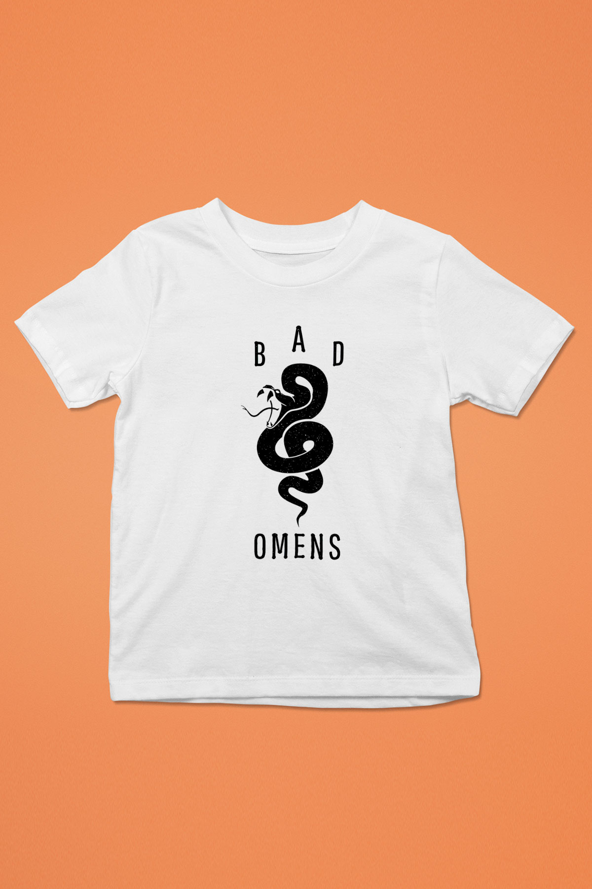 Bad Omens Baskılı Beyaz Unisex Beyaz Çocuk Tişört - Tshirt