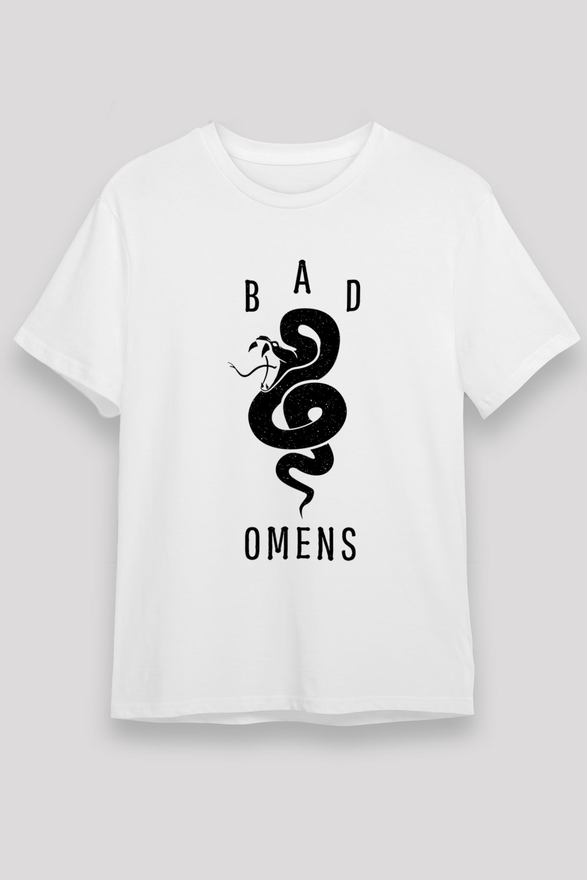 Bad Omens Baskılı Unisex Beyaz Tişört - Tshirt