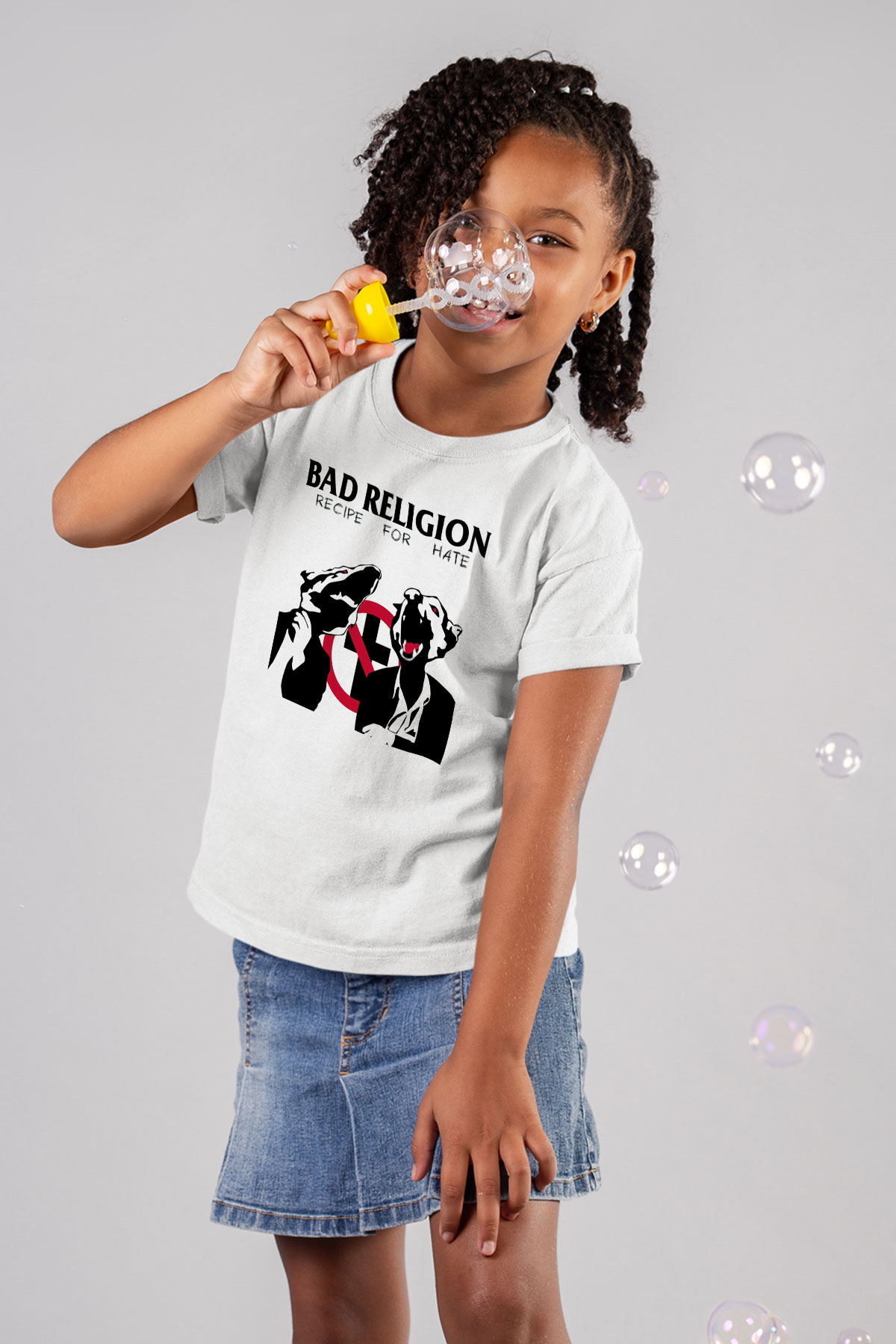 Bad Religion Baskılı Beyaz Unisex Çocuk Tişört