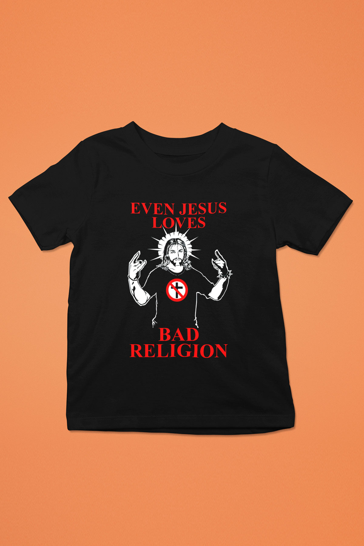 Bad Religion Baskılı Siyah Unisex Çocuk Tişört