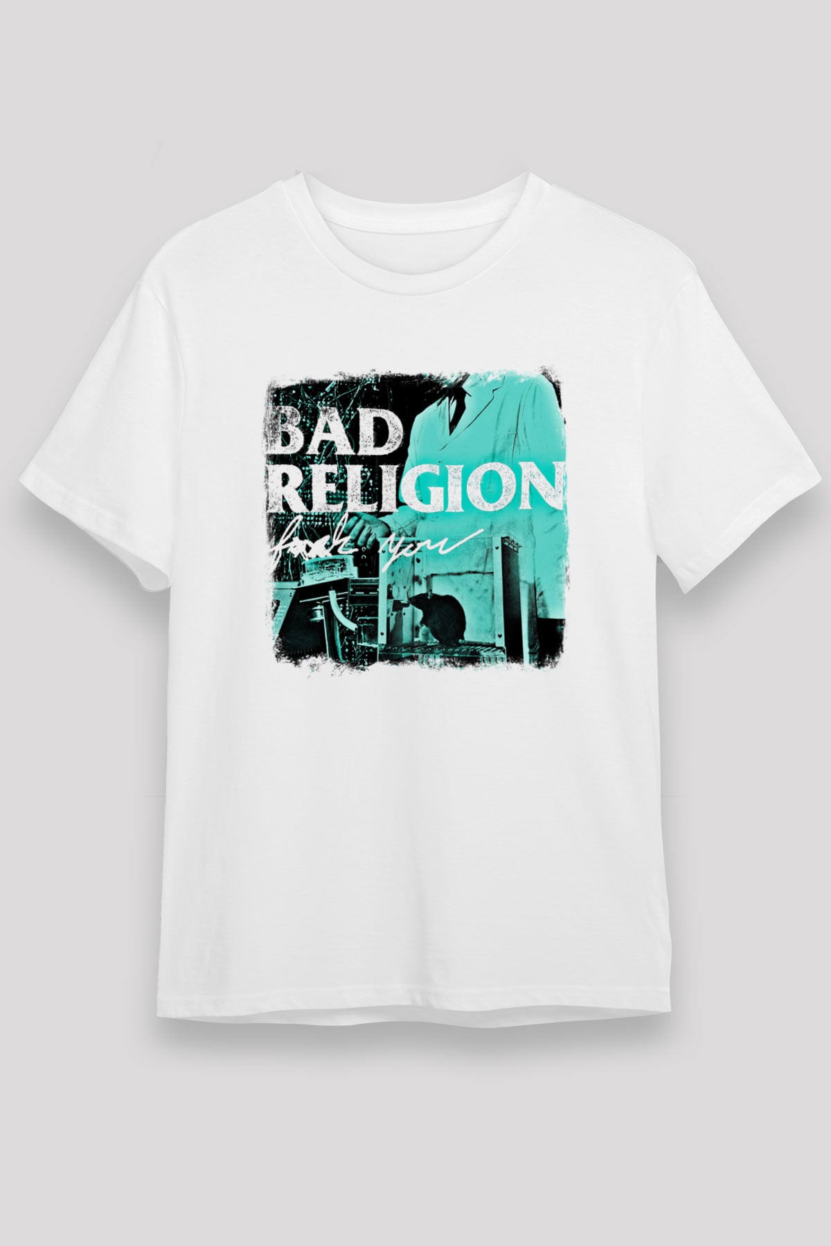 Bad Religion Baskılı Unisex Beyaz Tişört