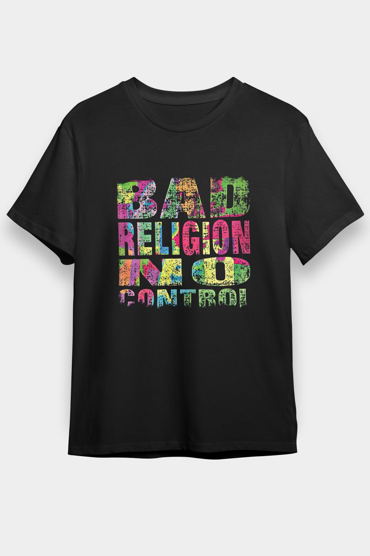 Bad Religion Baskılı Unisex Siyah Tişört