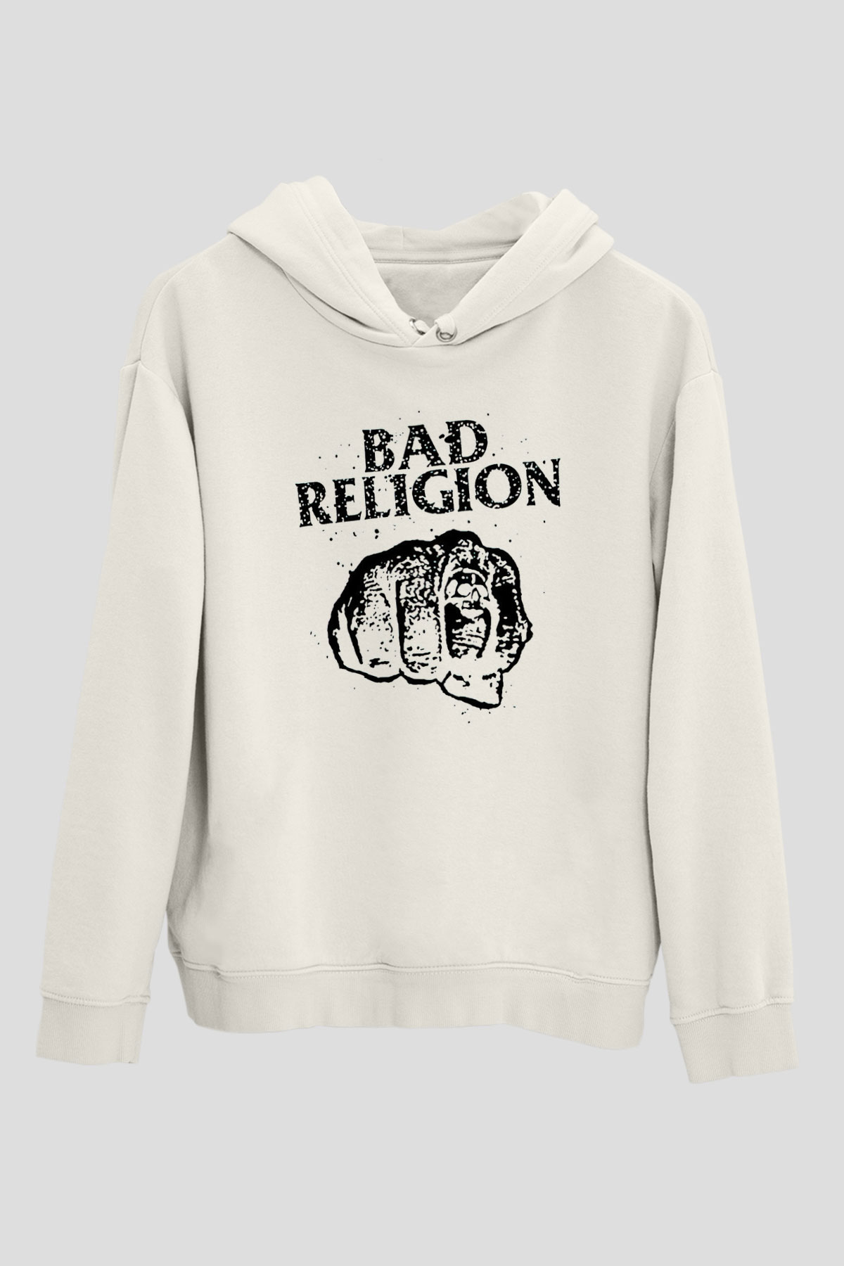 Bad Religion Beyaz Unisex Kapüşonlu Sweatshirt