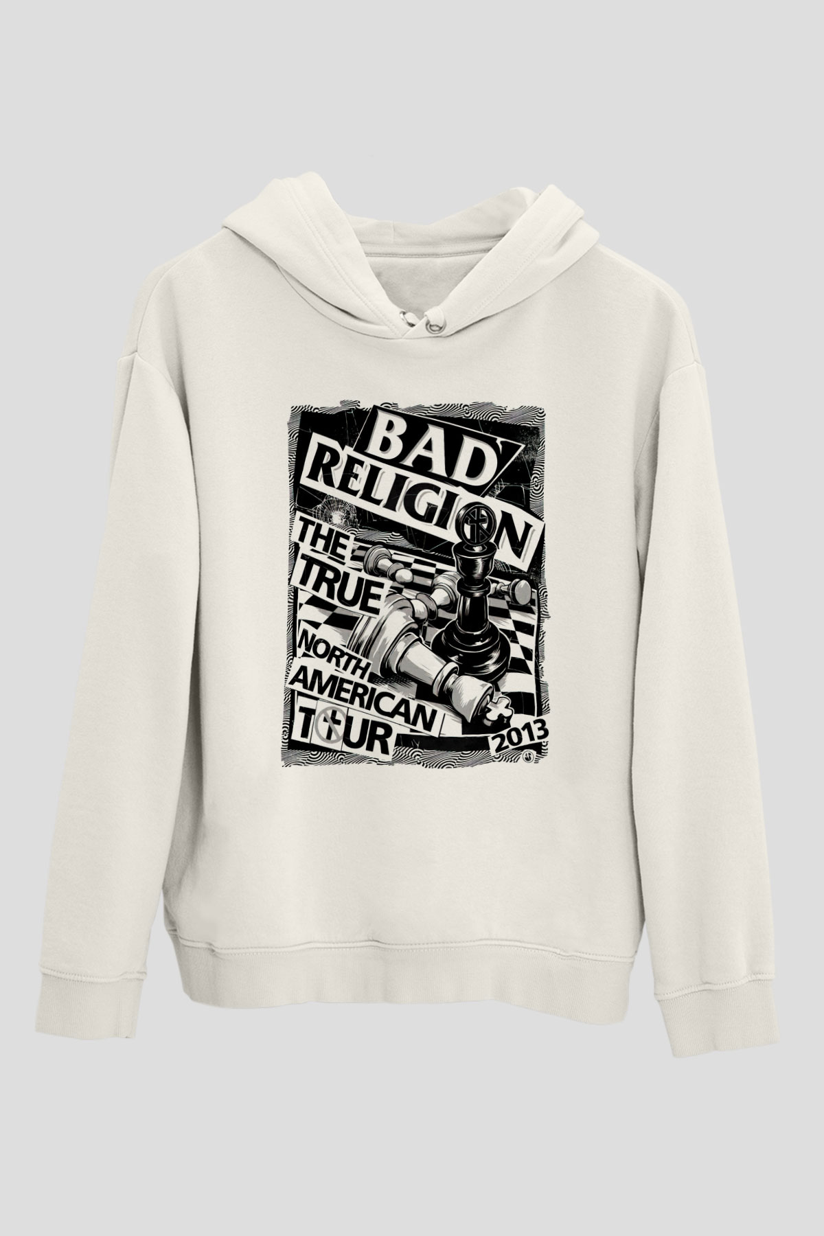 Bad Religion Beyaz Unisex Kapüşonlu Sweatshirt