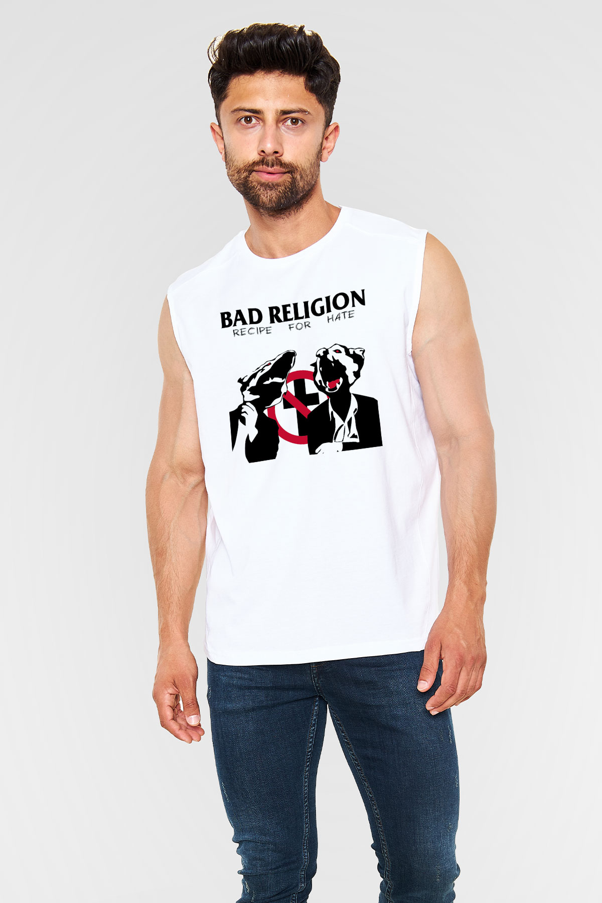 Bad Religion Beyaz Unisex Kolsuz Tişört