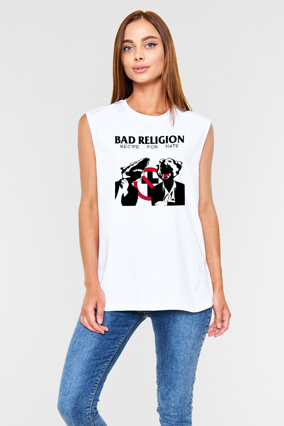 Bad Religion Beyaz Unisex Kolsuz Tişört