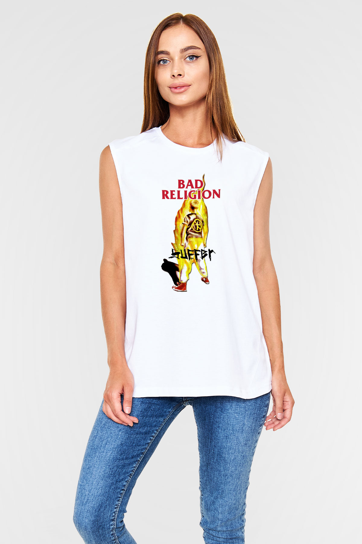 Bad Religion Beyaz Unisex Kolsuz Tişört
