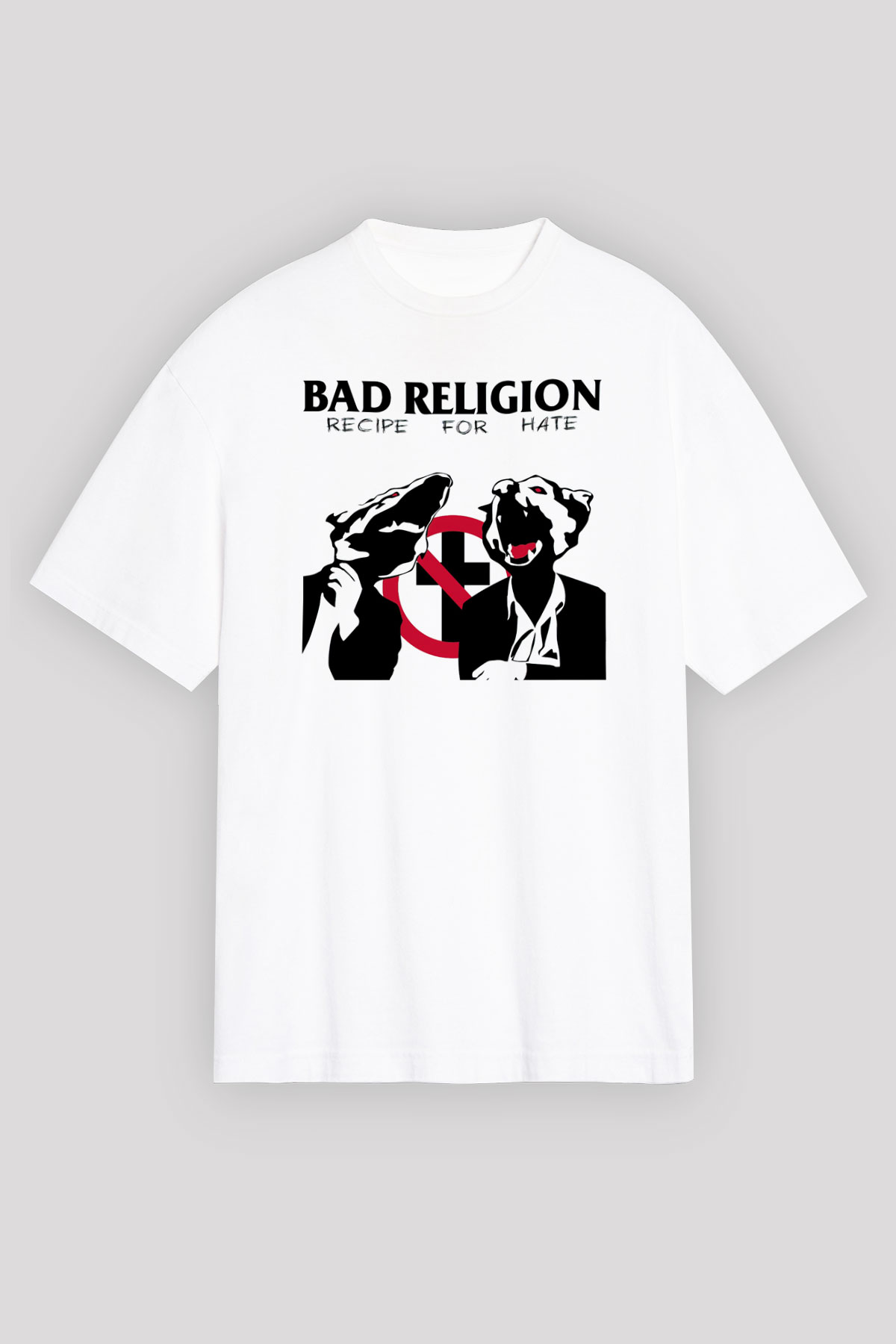 Bad Religion Beyaz Unisex Oversize Tişört T-Shirt