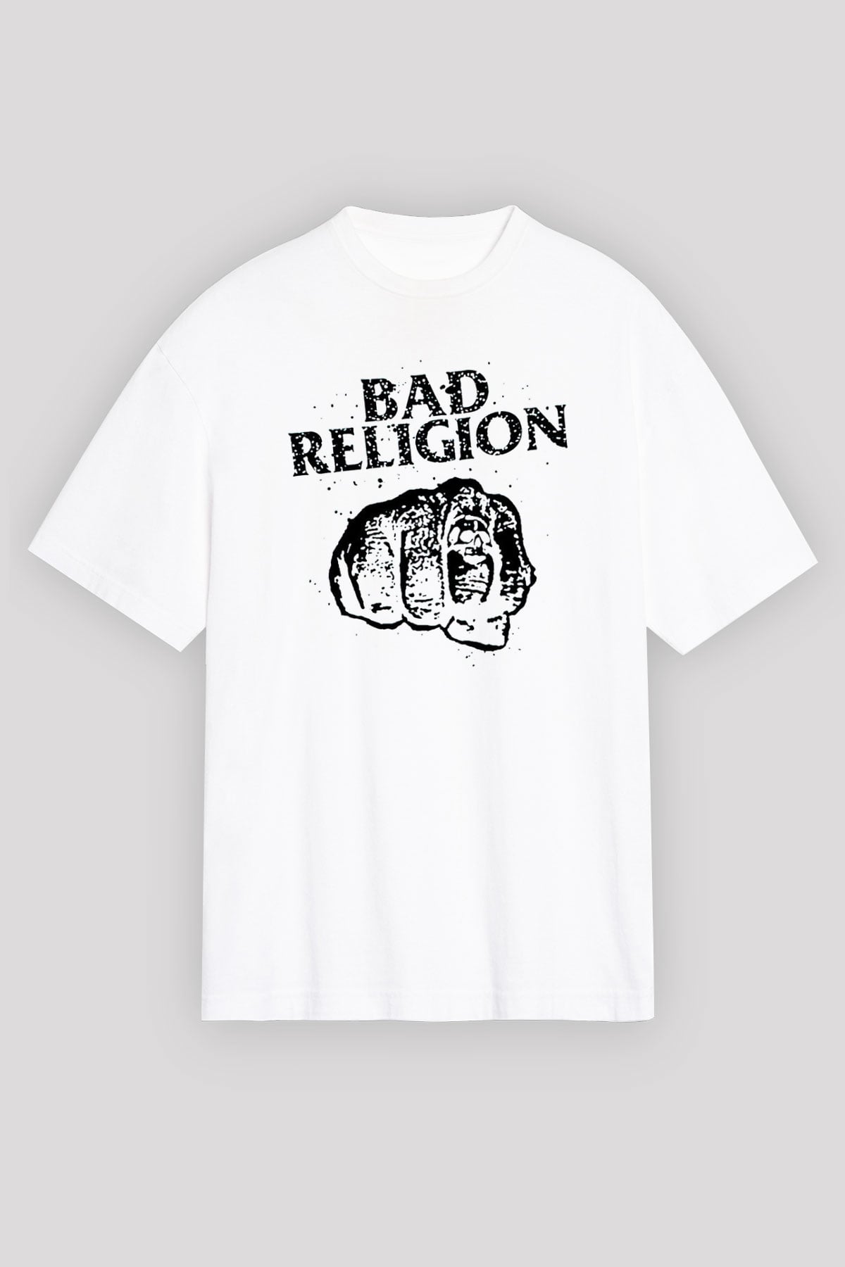 Bad Religion Beyaz Oversize Tişört Oversize T-shirt - TişörtFabrikası