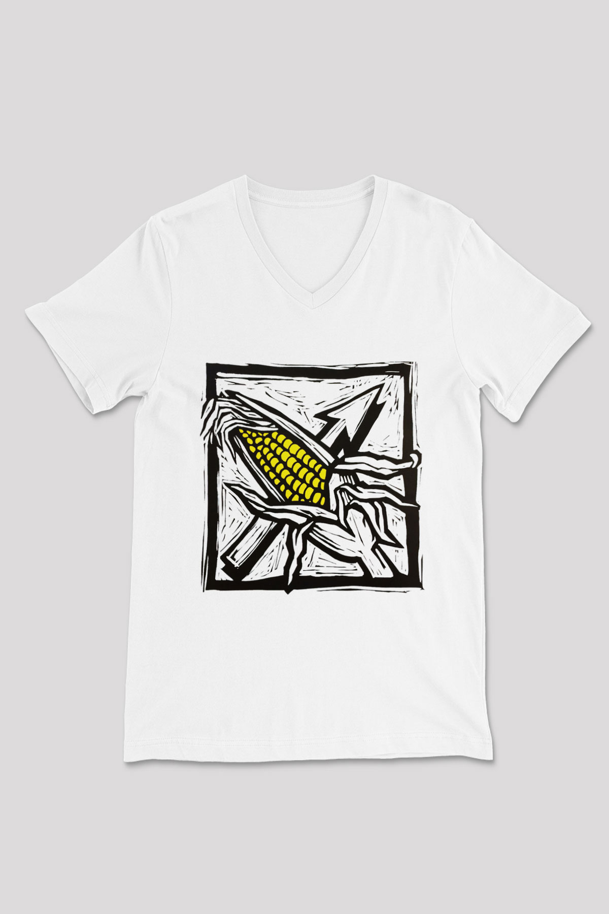 Bad Religion Beyaz Unisex V Yaka Tişört
