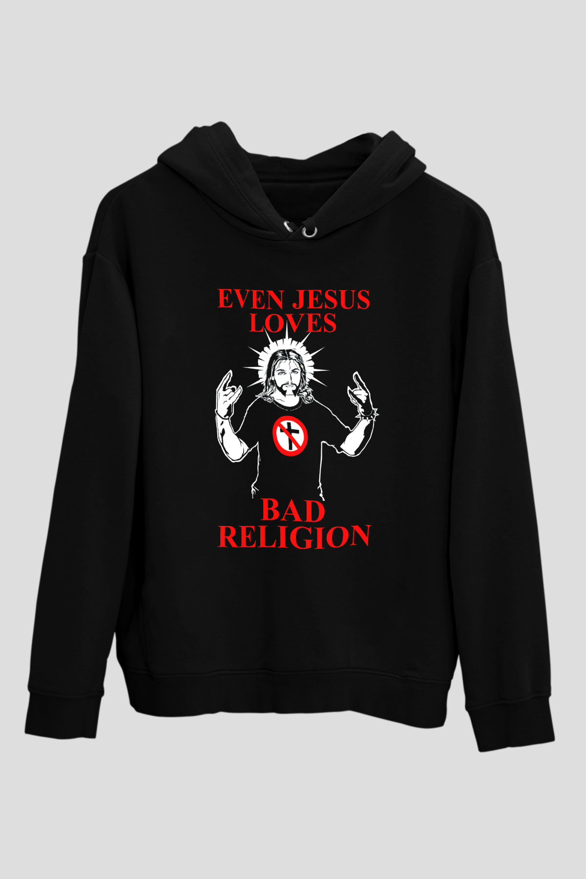 Bad Religion Siyah Unisex Kapüşonlu Sweatshirt