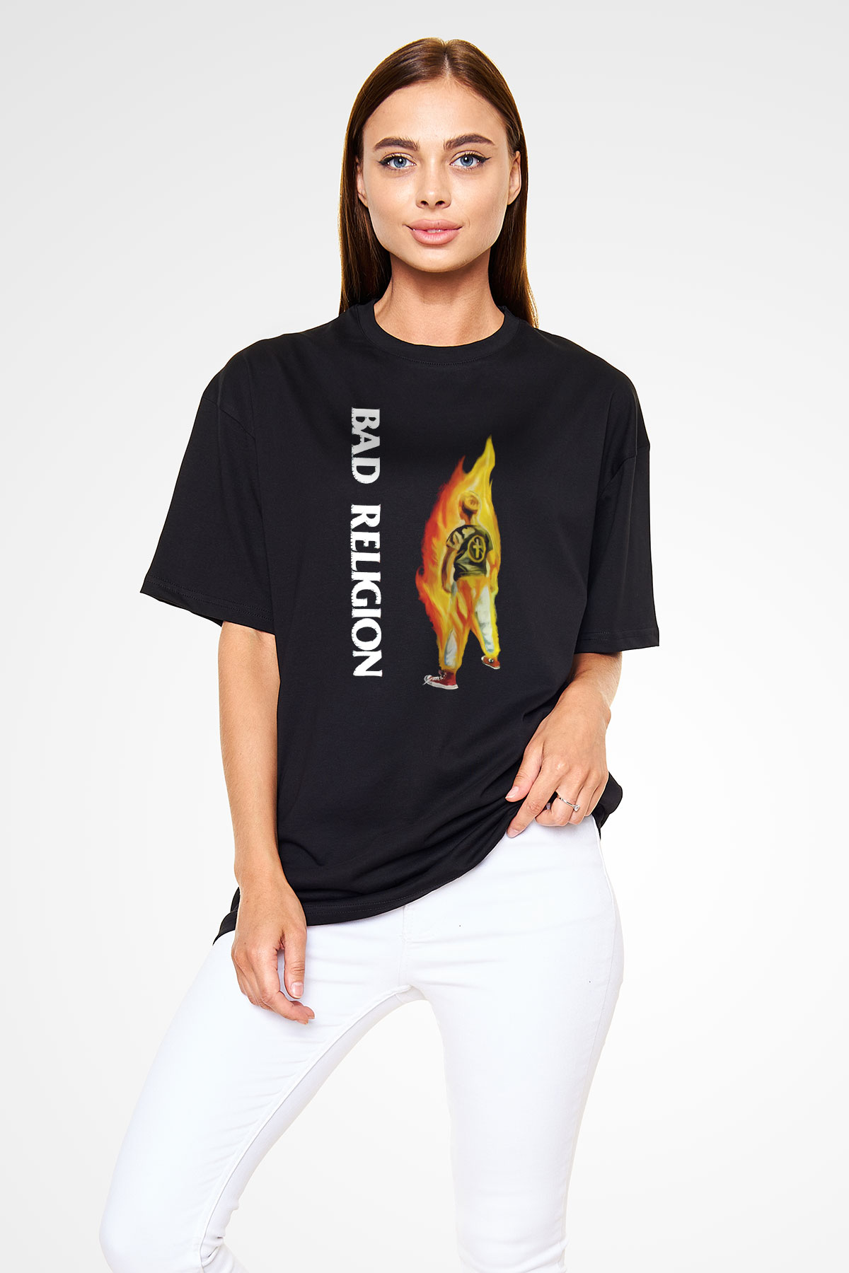 Bad Religion Siyah Unisex Oversize Tişört T-Shirt