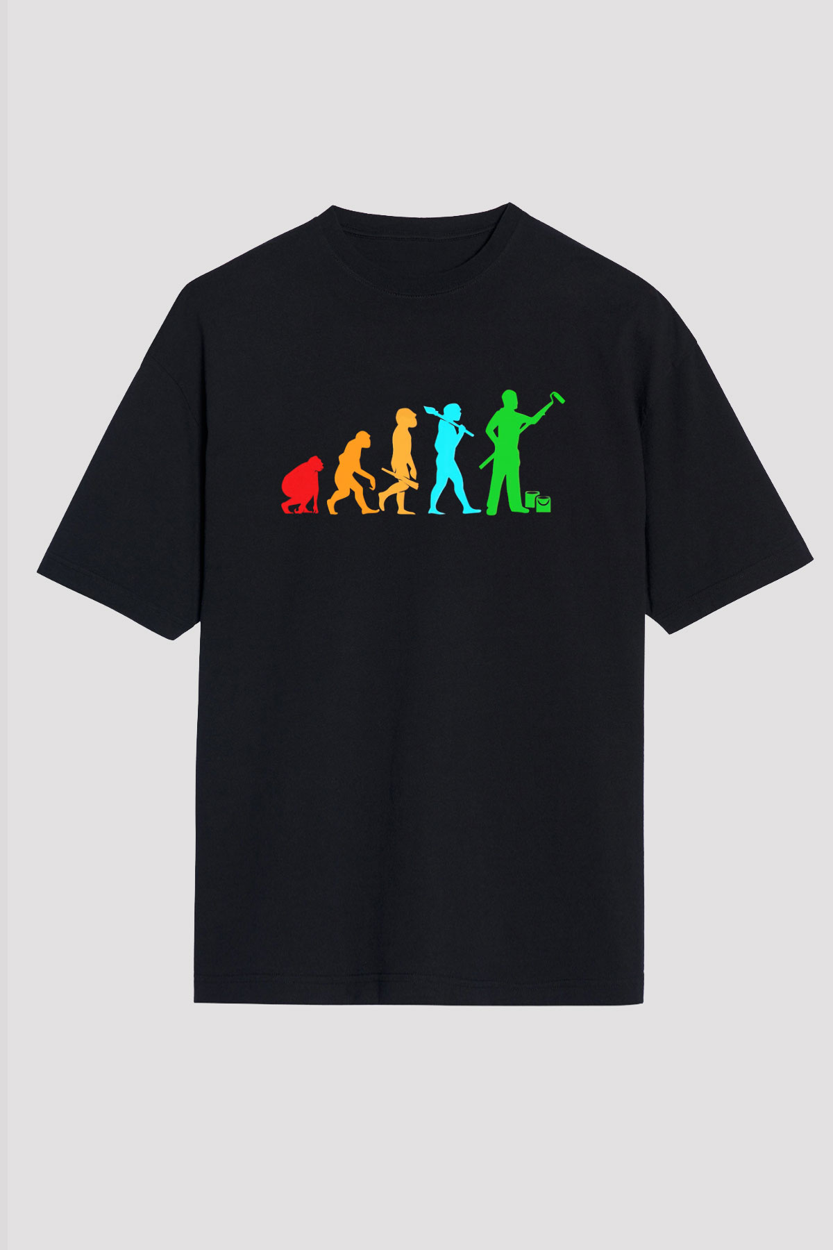 Badanacı Siyah Oversize Tişört Oversize T-shirt - TişörtFabrikası