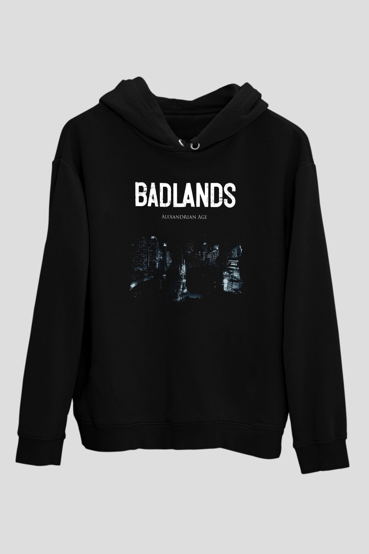 Badlands Siyah Unisex Kapüşonlu Sweatshirt