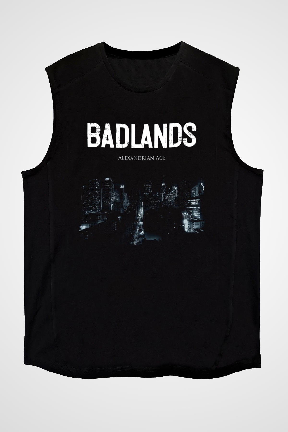 Badlands Siyah Unisex Kolsuz Tişört