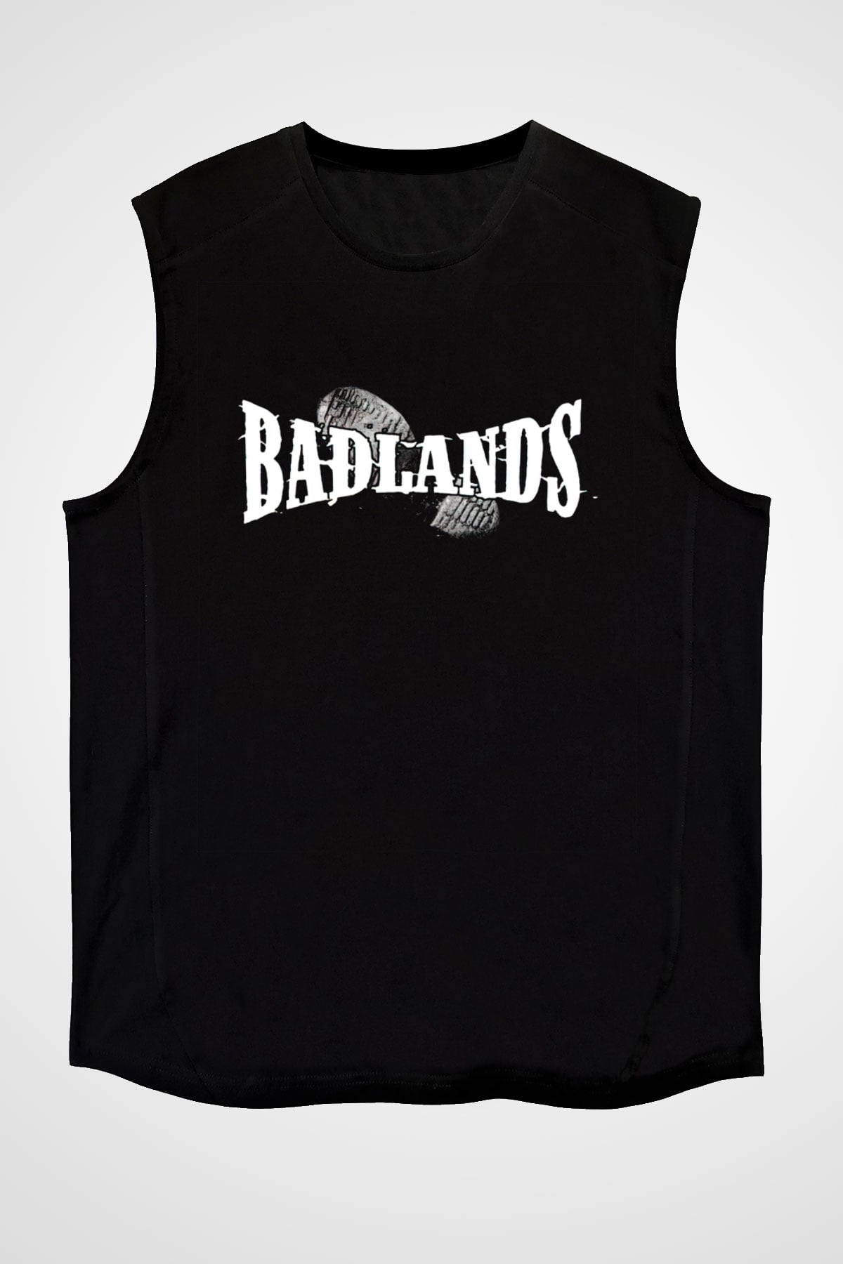 Badlands Siyah Unisex Kolsuz Tişört