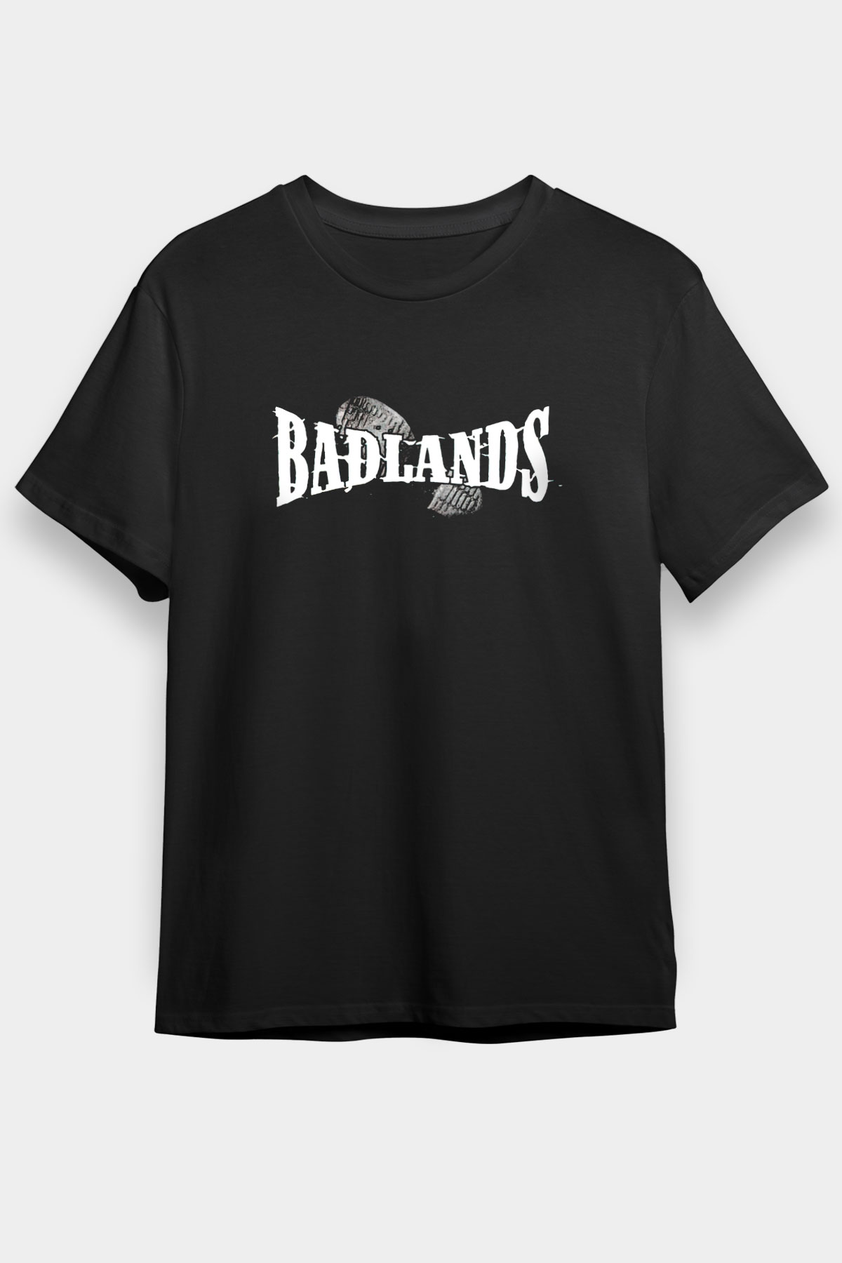 Badlands Siyah Unisex Tişört T-Shirt - TişörtFabrikası