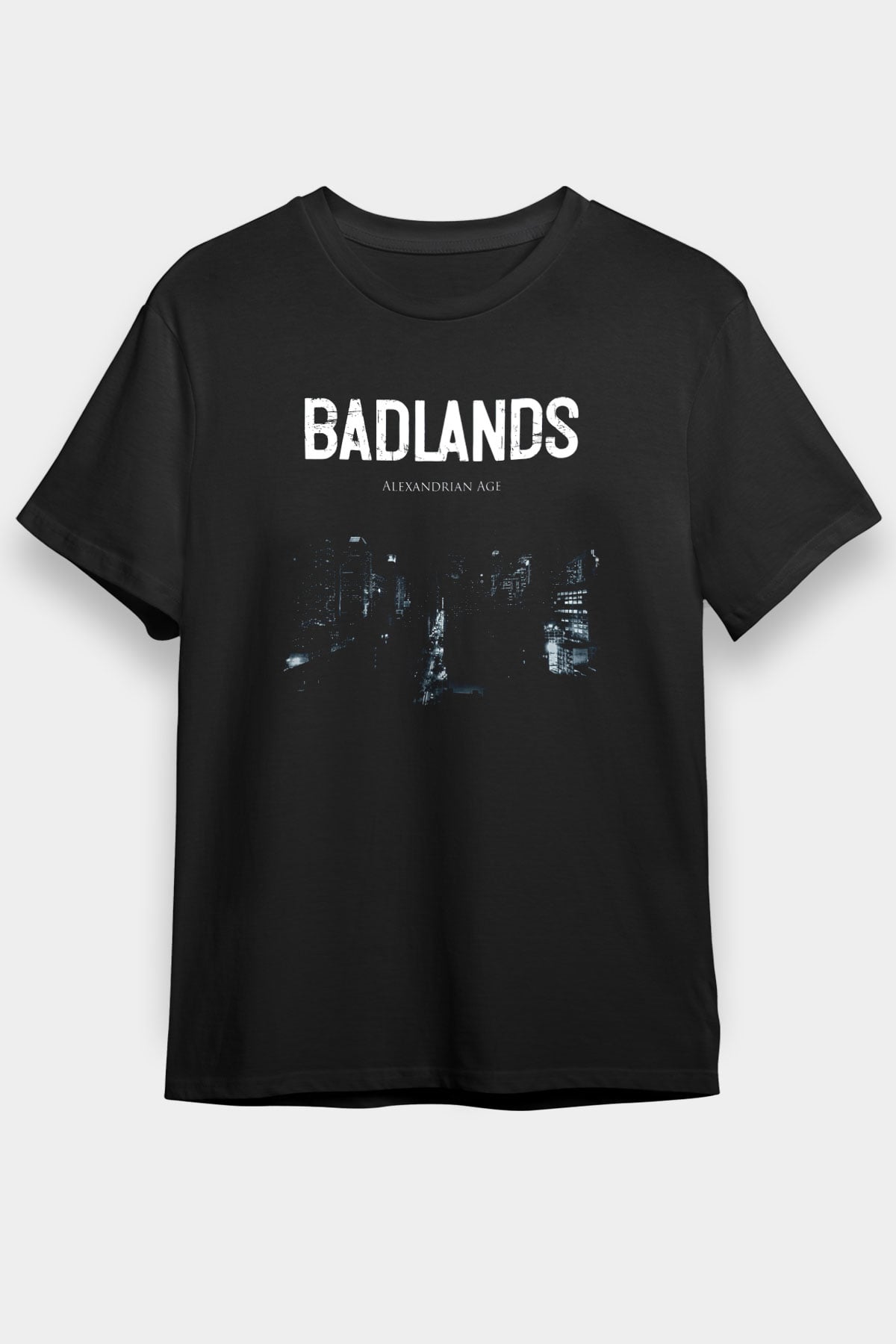 Badlands Siyah Unisex Tişört T-Shirt - TişörtFabrikası