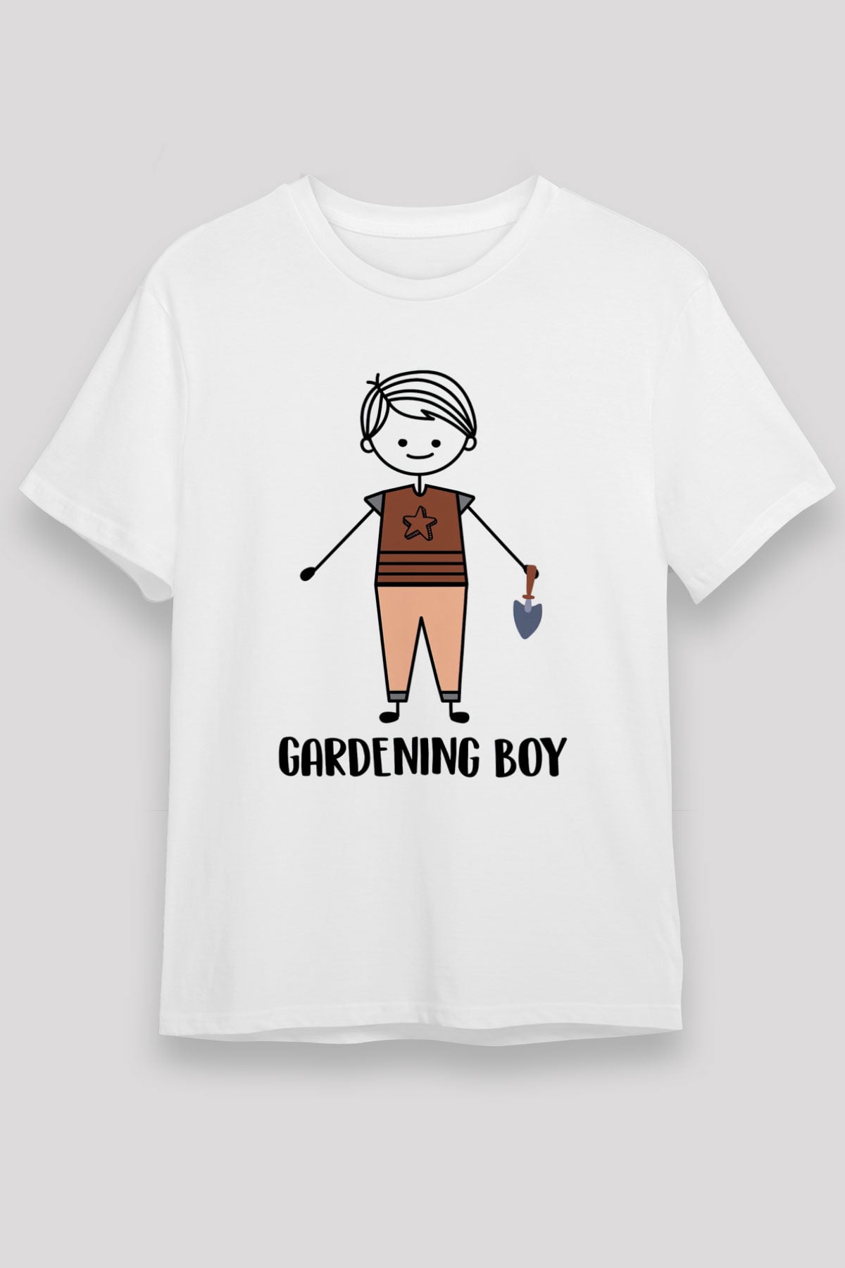 Bahçıvan Beyaz Unisex Tişört T-Shirt - TişörtFabrikası