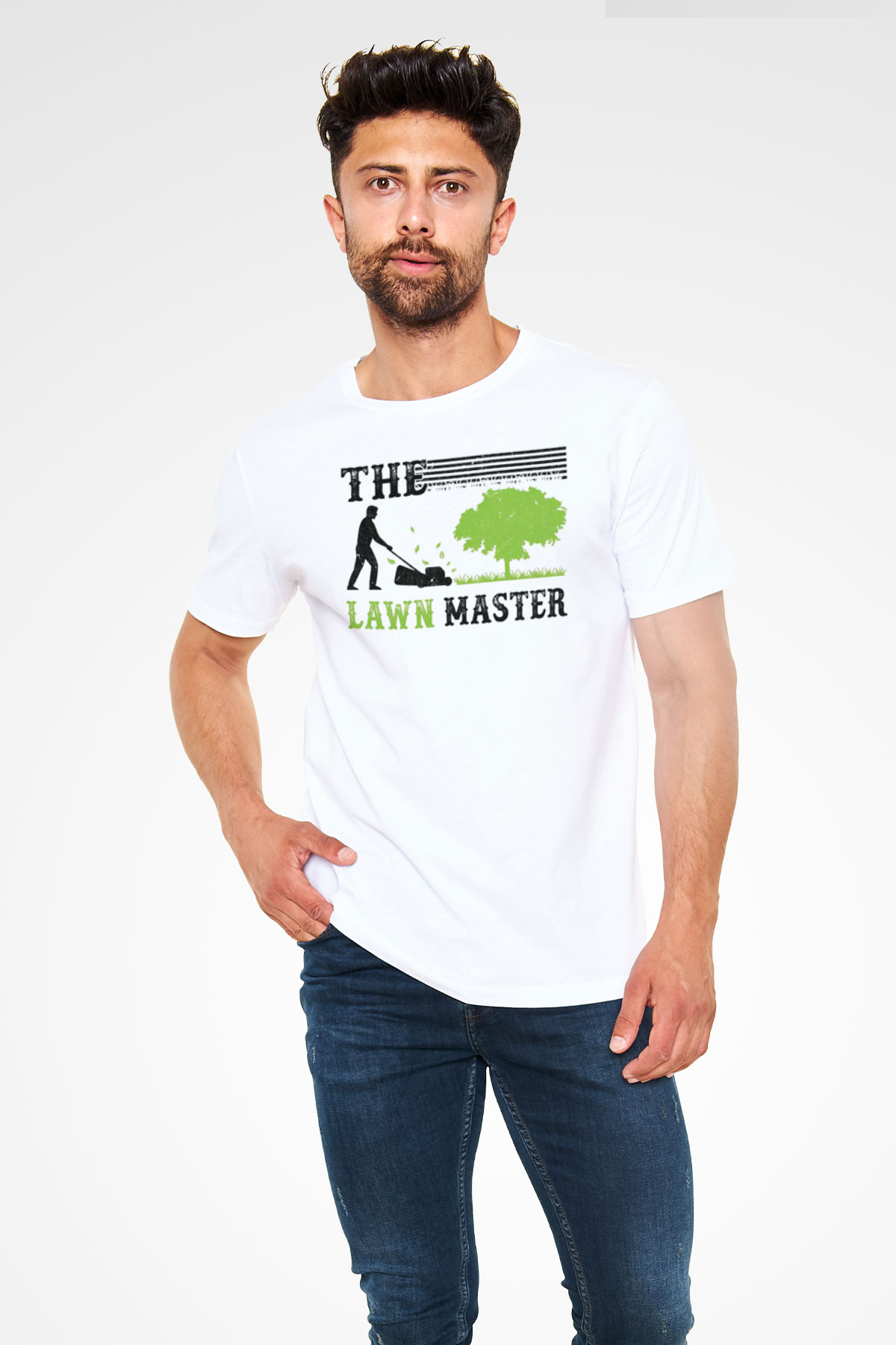 Bahçıvan Beyaz Unisex Tişört T-Shirt - TişörtFabrikası