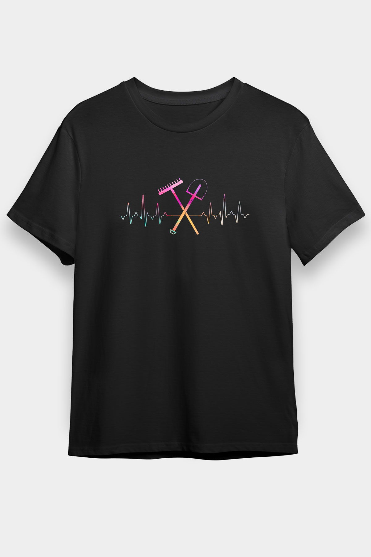 Bahçıvan Siyah Unisex Tişört T-Shirt - TişörtFabrikası
