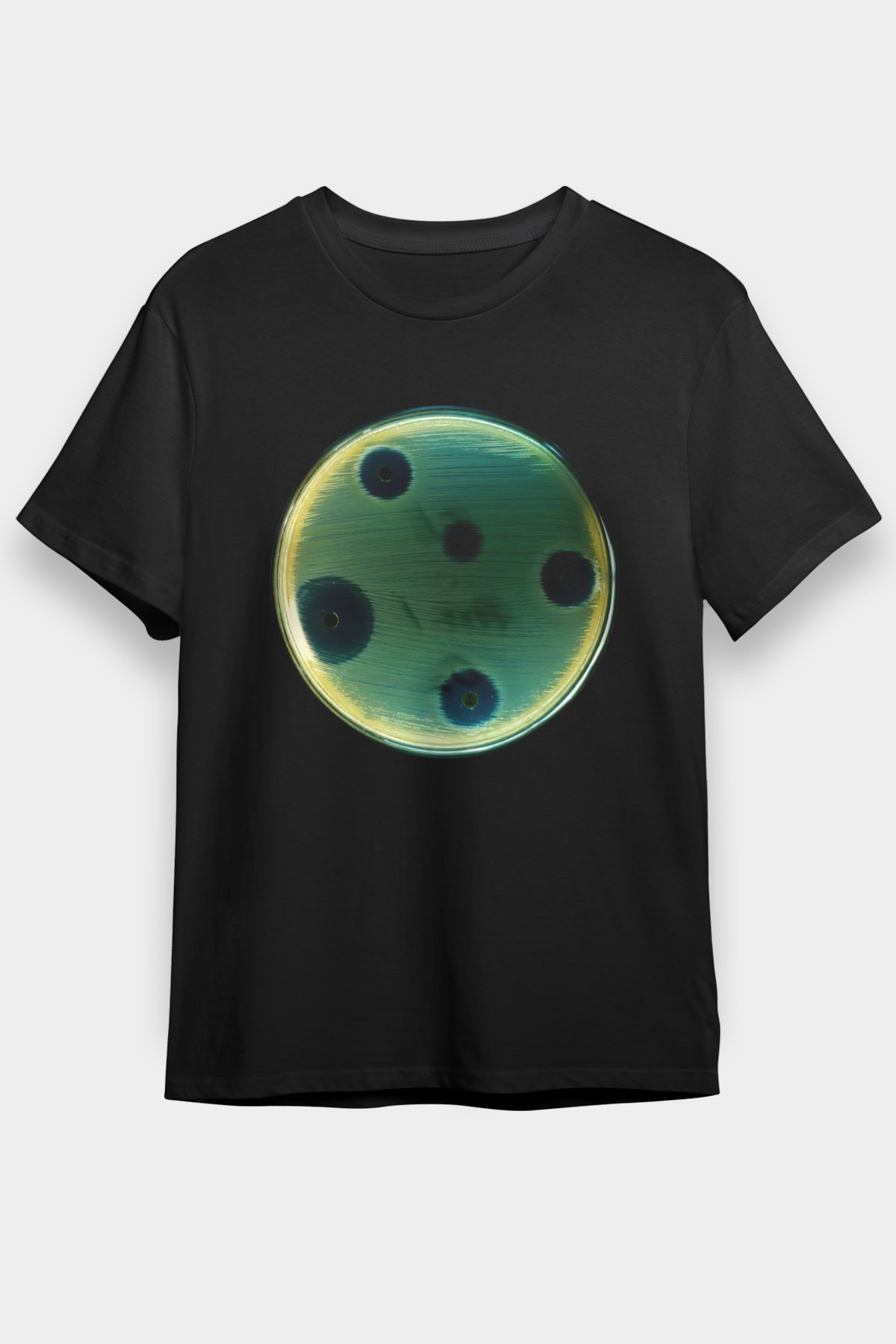 Bakteriyolog Siyah Unisex Tişört T-Shirt - TişörtFabrikası