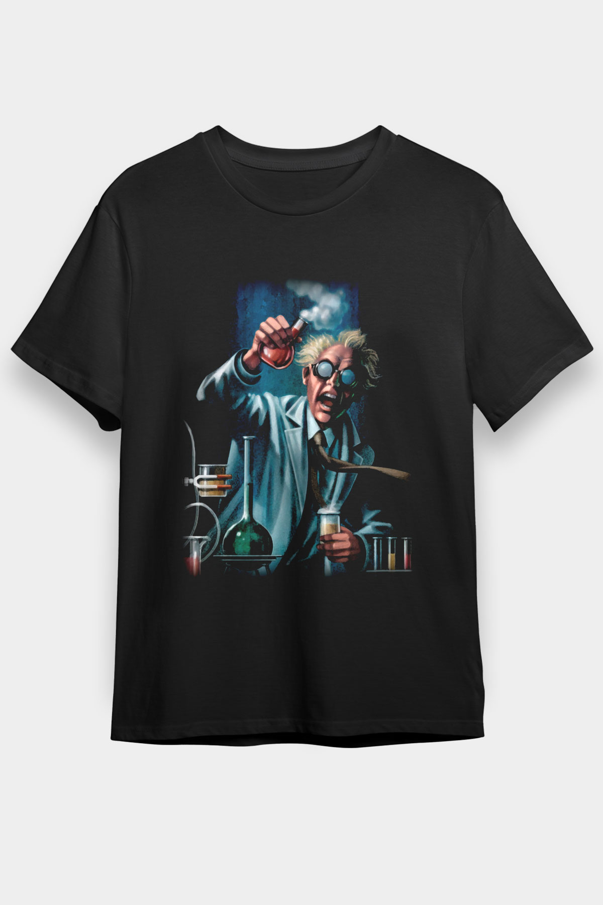 Bakteriyolog Siyah Unisex Tişört T-Shirt - TişörtFabrikası